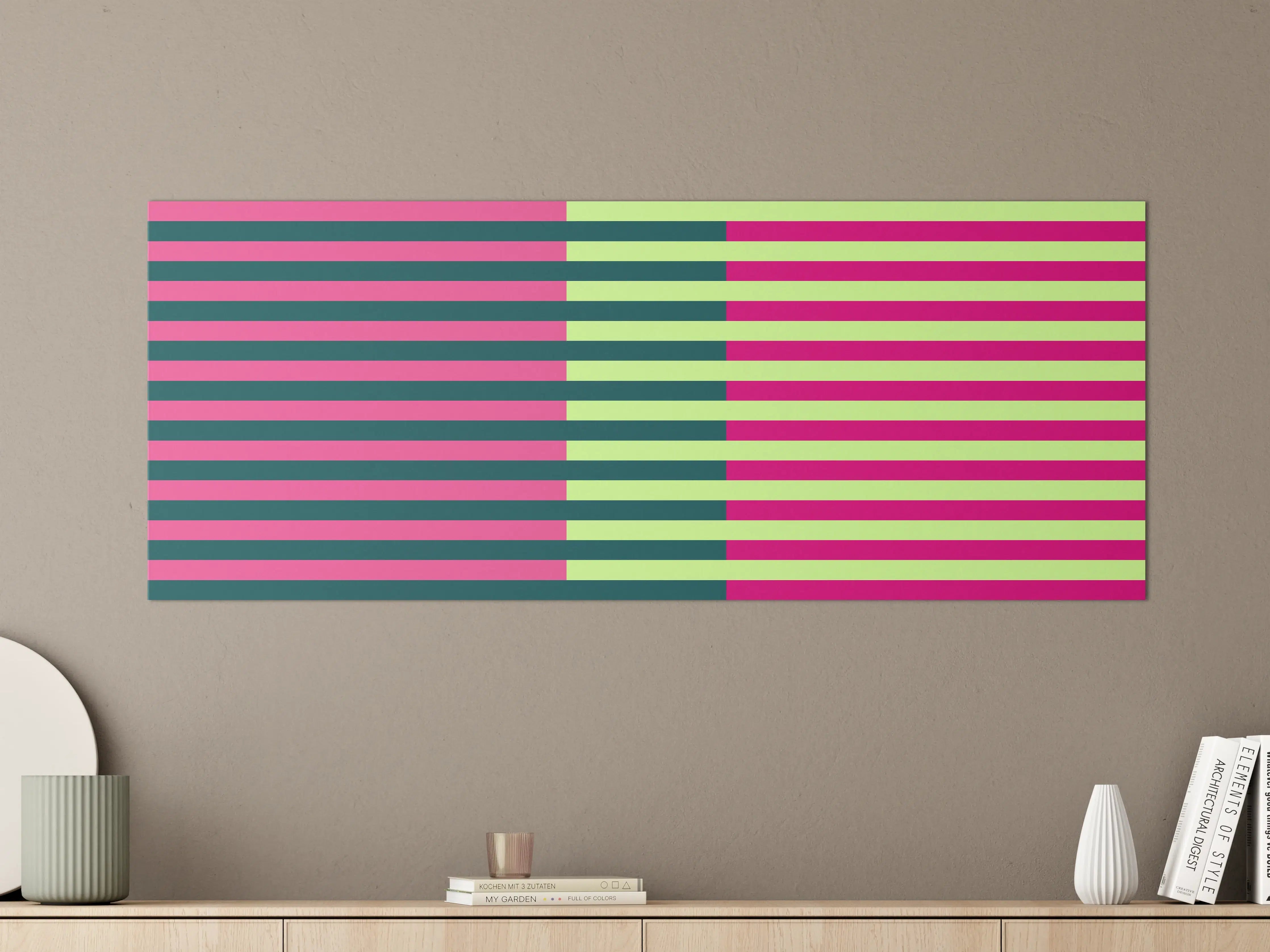 Große Wandbilder - The Neons - Multy Stripes - Lyra