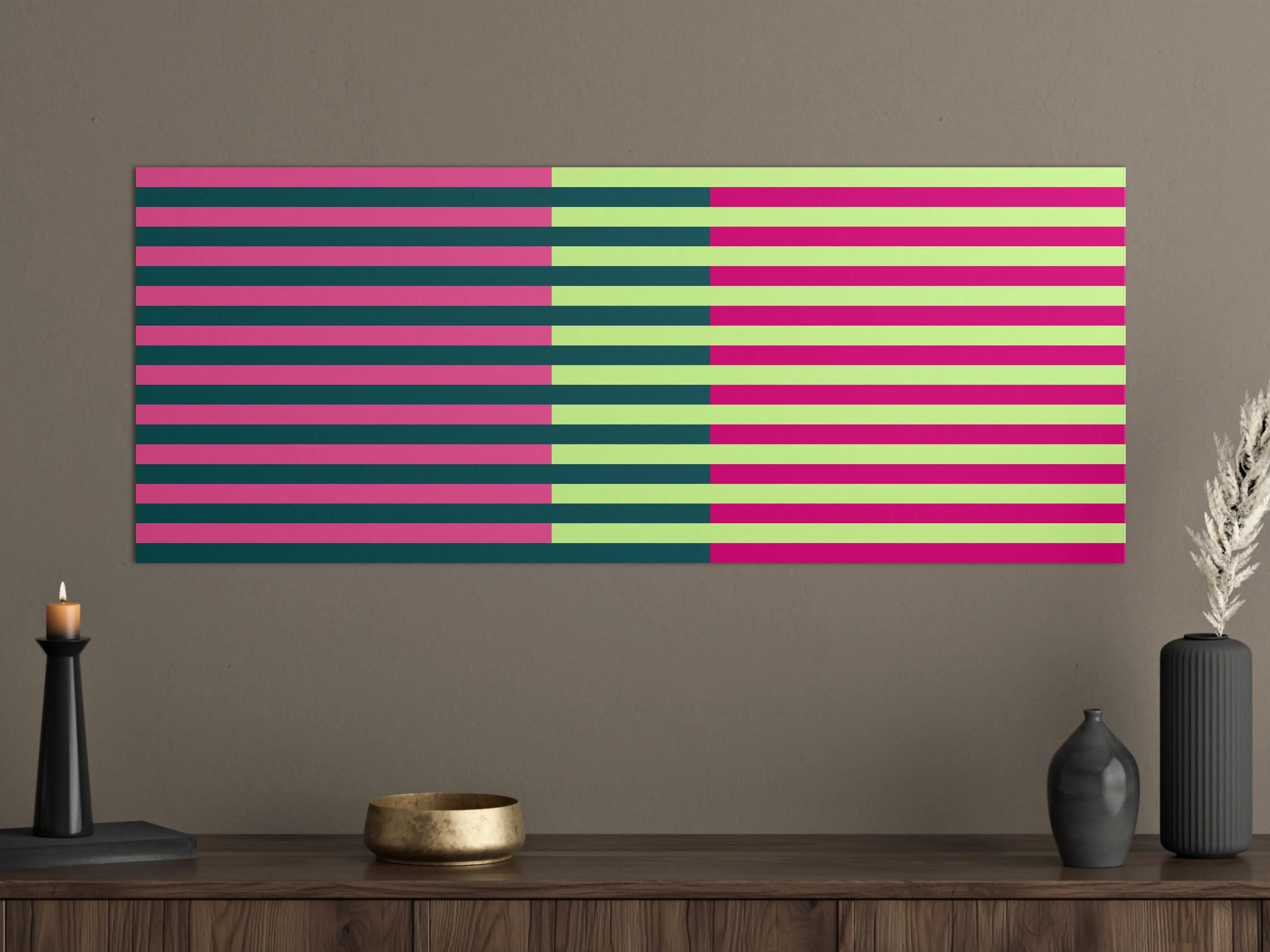 Große Wandbilder - The Neons - Multy Stripes - Lyra