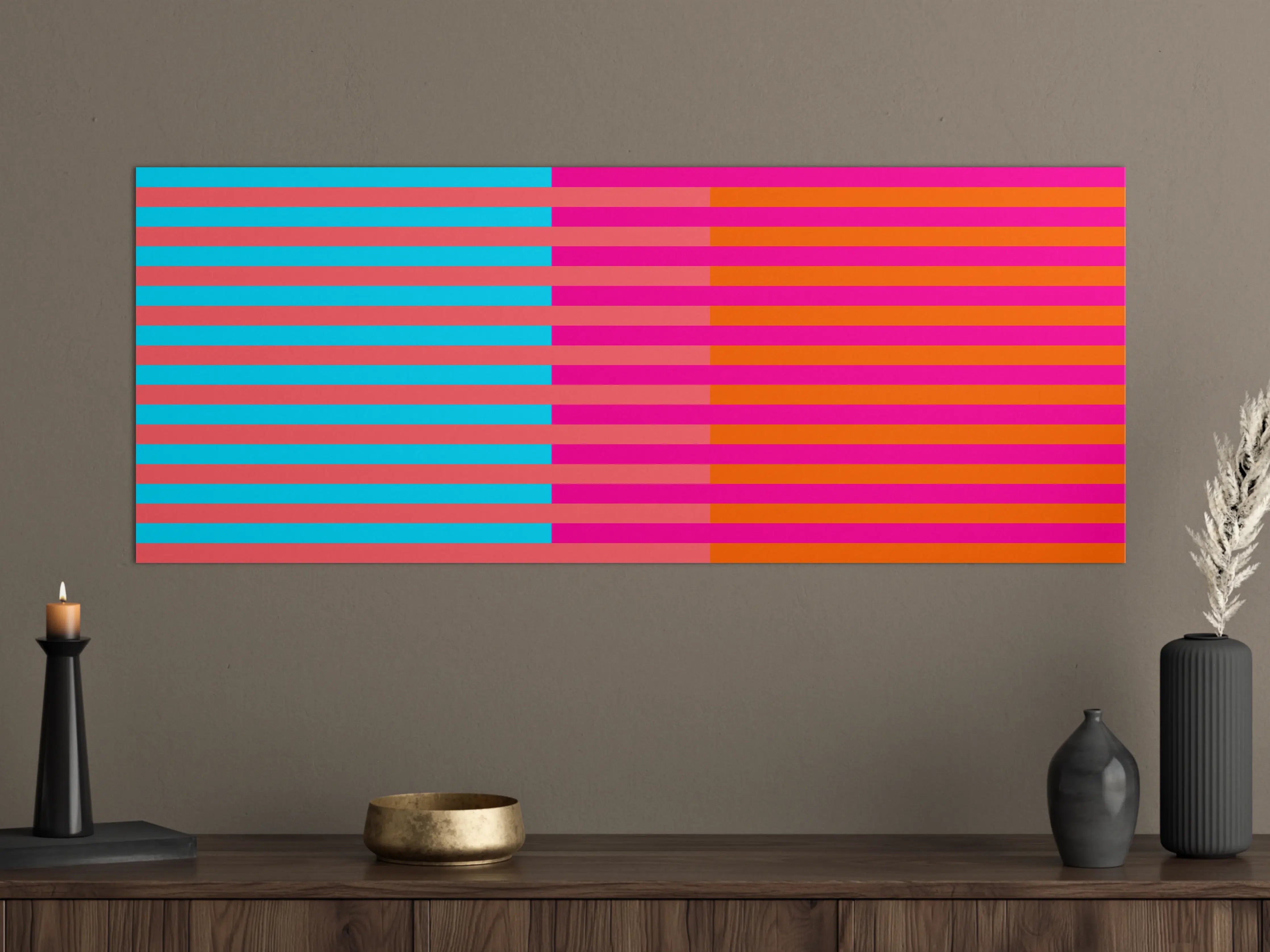 Große Wandbilder - The Neons - Multy Stripes - Nova
