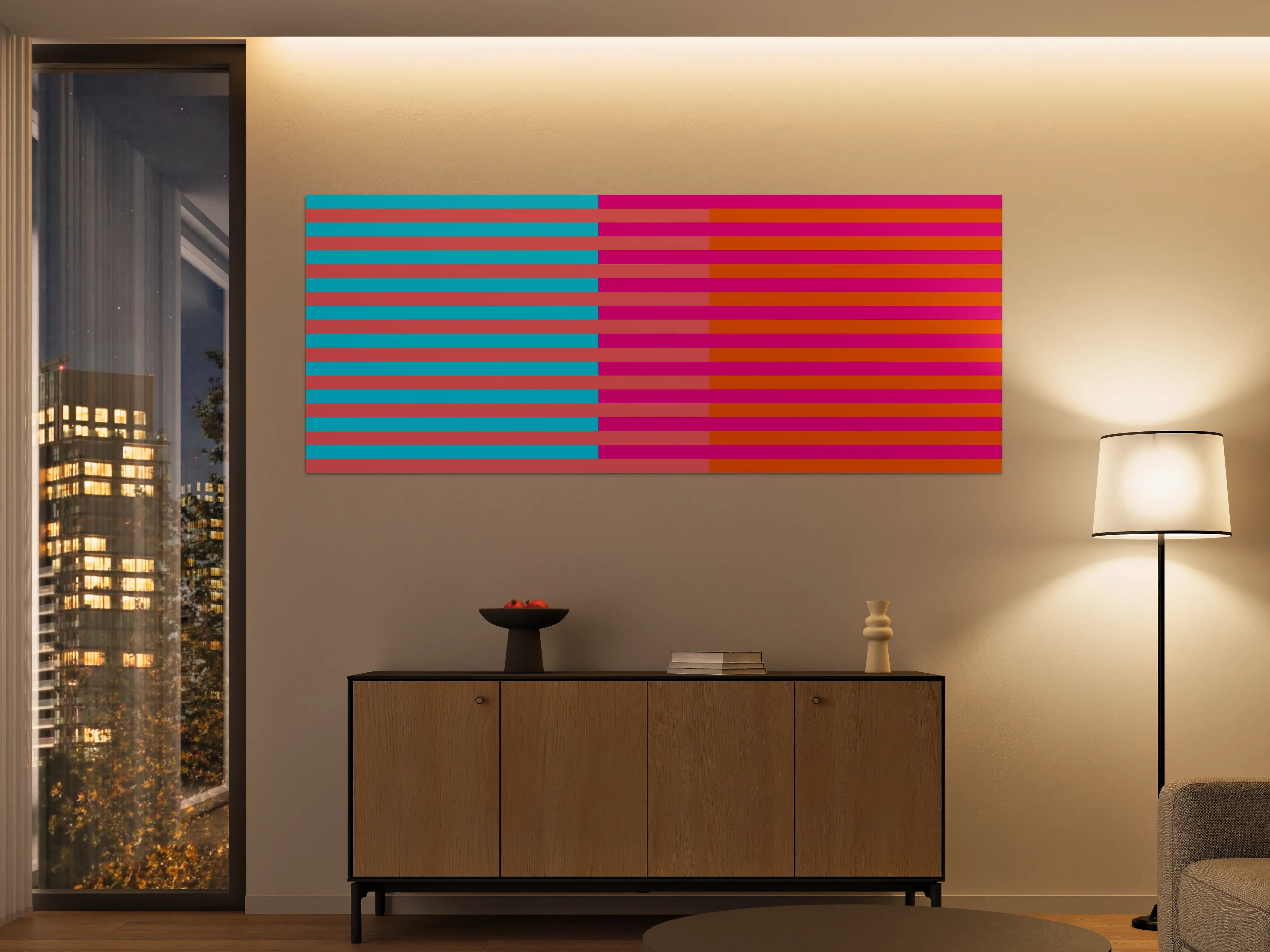 Große Wandbilder - The Neons - Multy Stripes - Nova