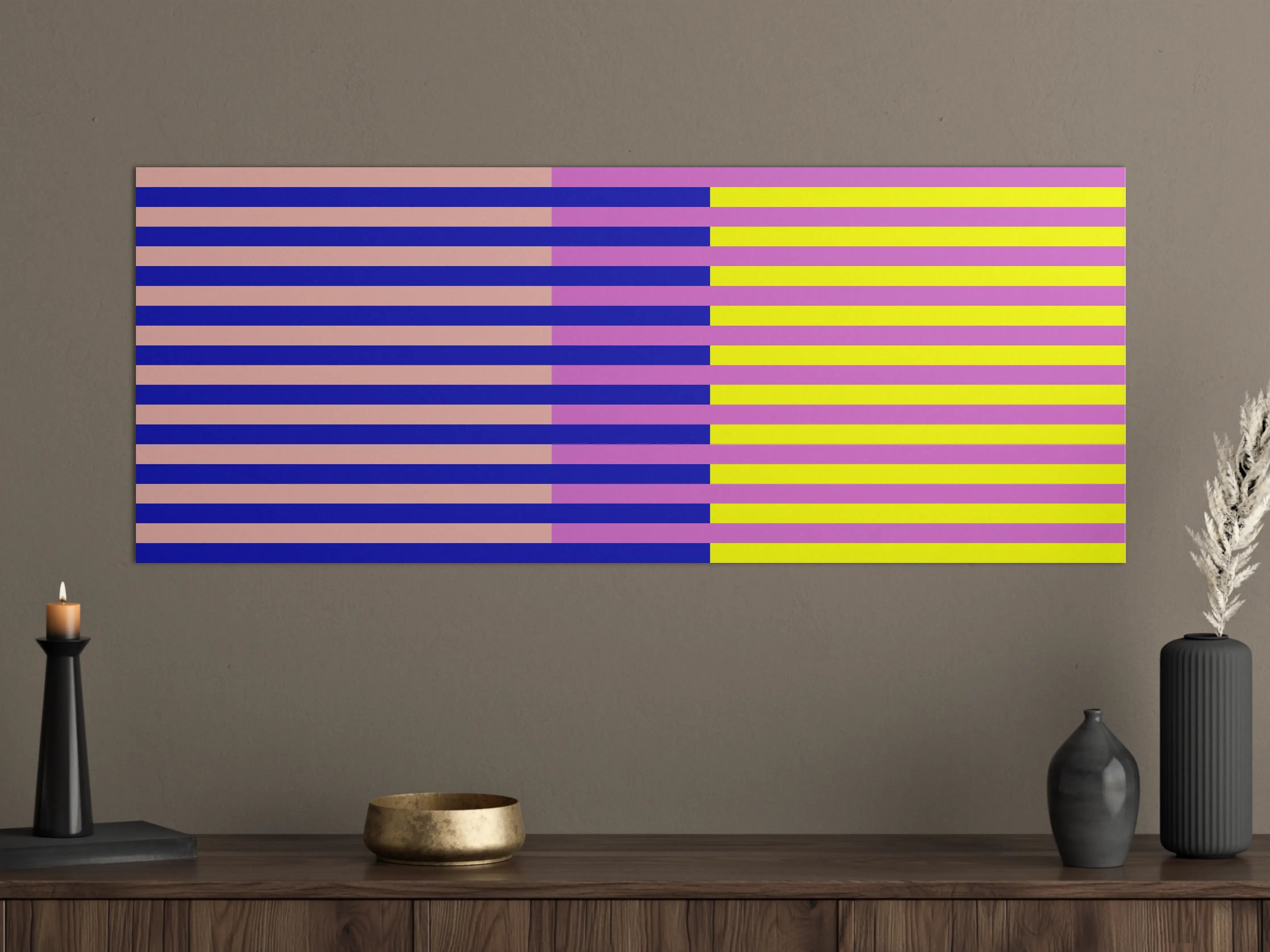 Große Wandbilder - The Neons - Multy Stripes - Stellar