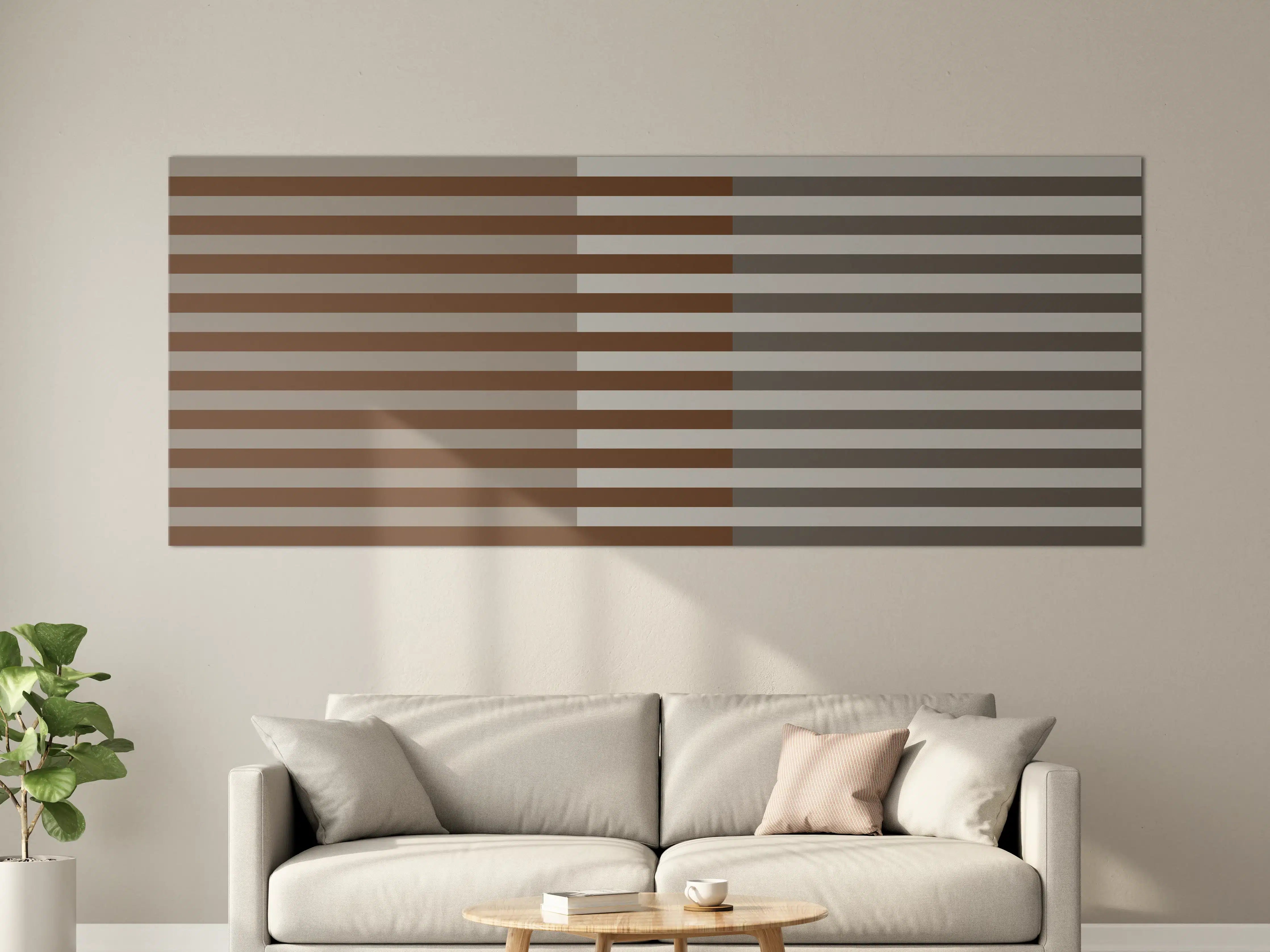 Große Wandbilder - The Nudes - Multy Stripes - Ash