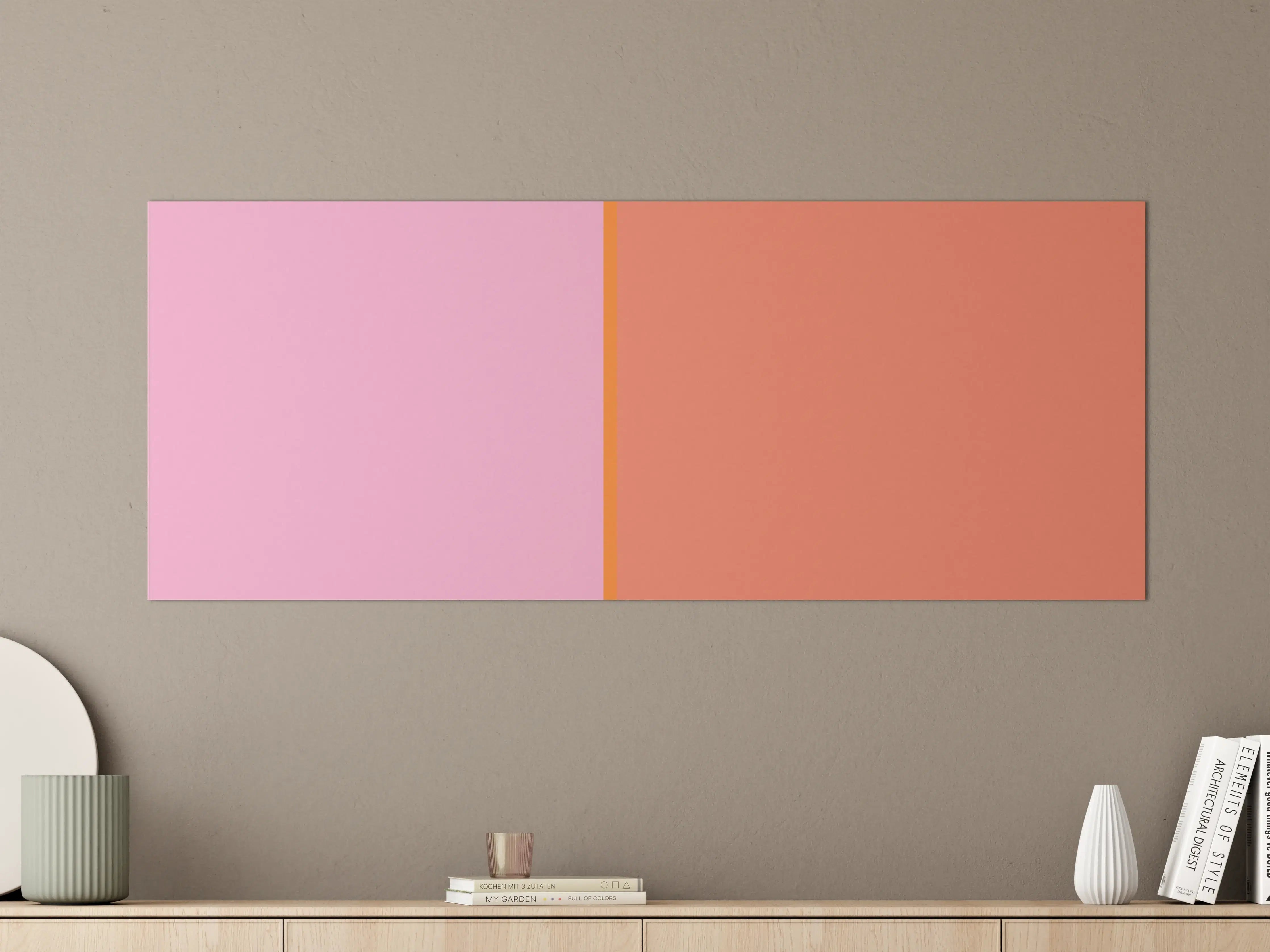 Große Wandbilder - The Oranges - Easy Vertical - Coral