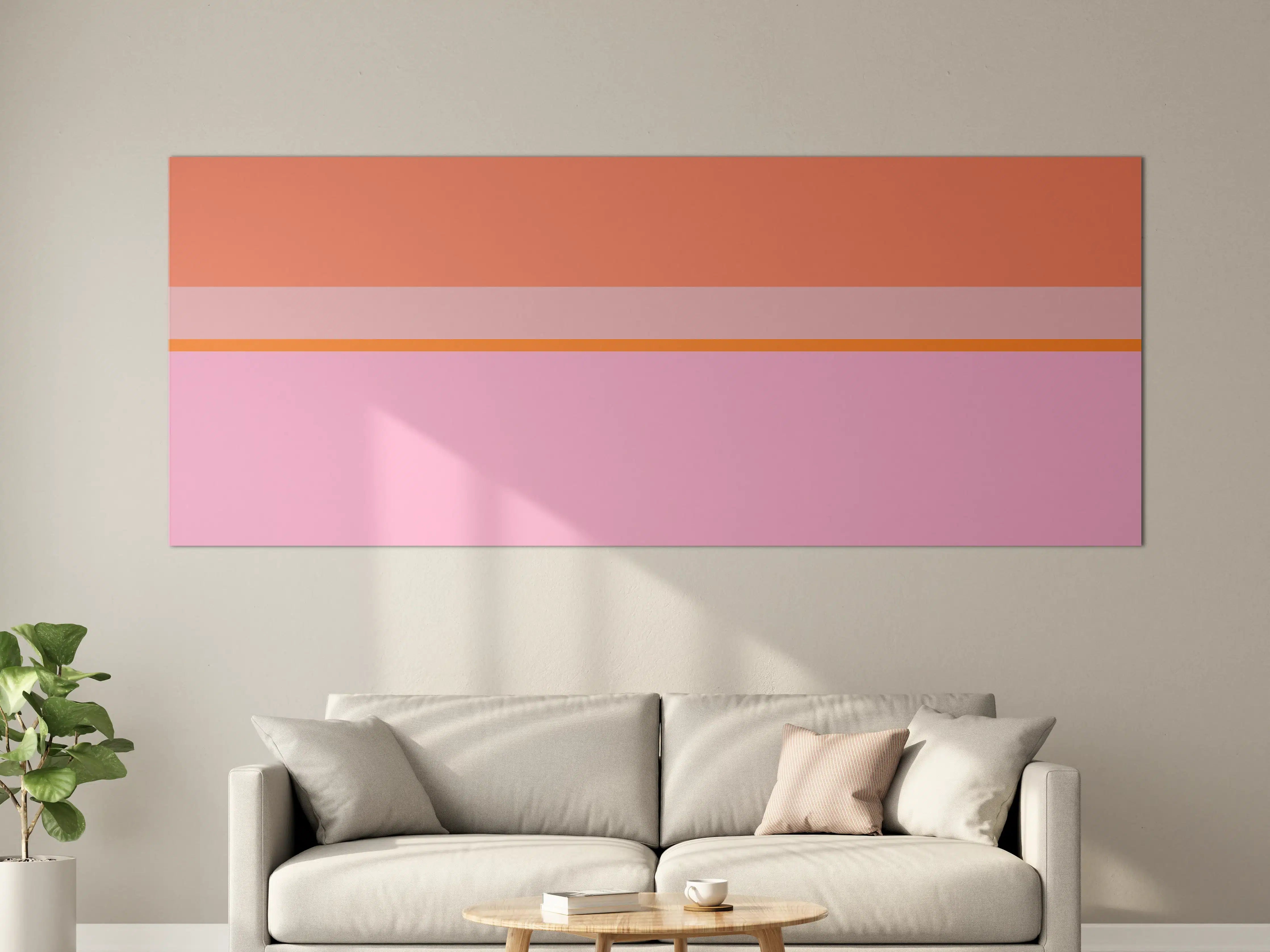 Große Wandbilder - The Oranges - Horizontal - Coral