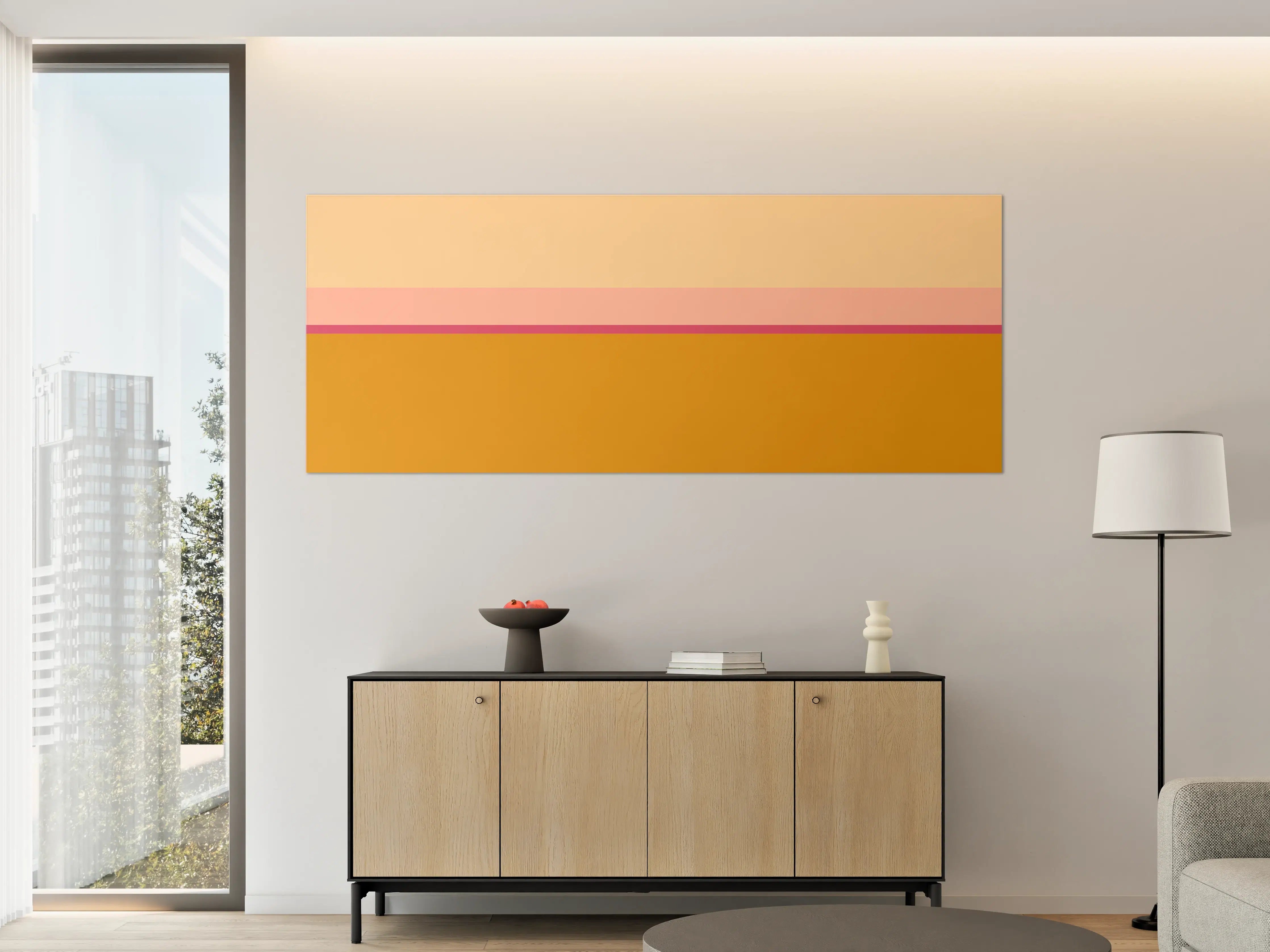 Große Wandbilder - The Oranges - Horizontal - Cotton Candy