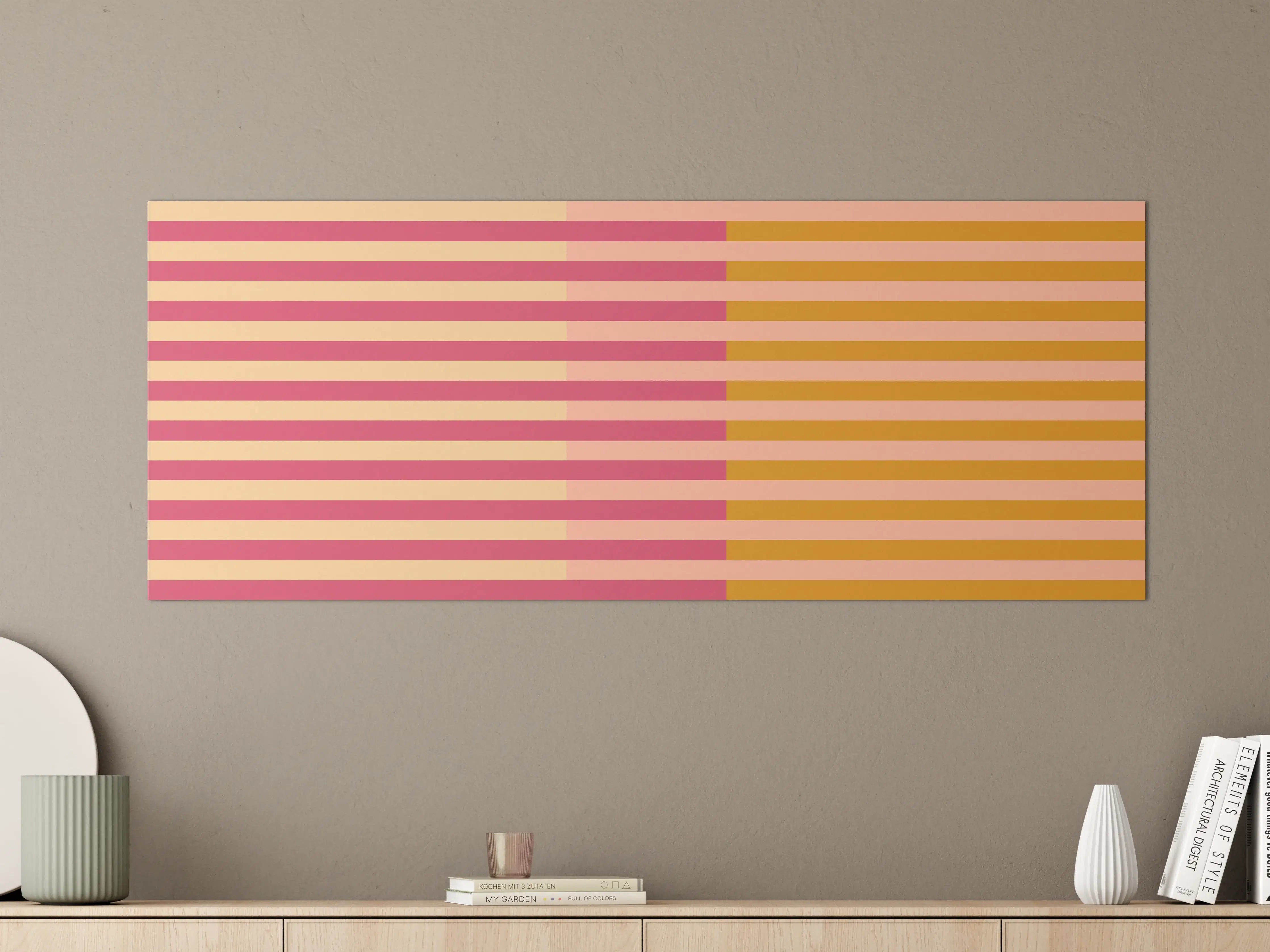 Große Wandbilder - The Oranges - Multy Stripes - Cotton Candy