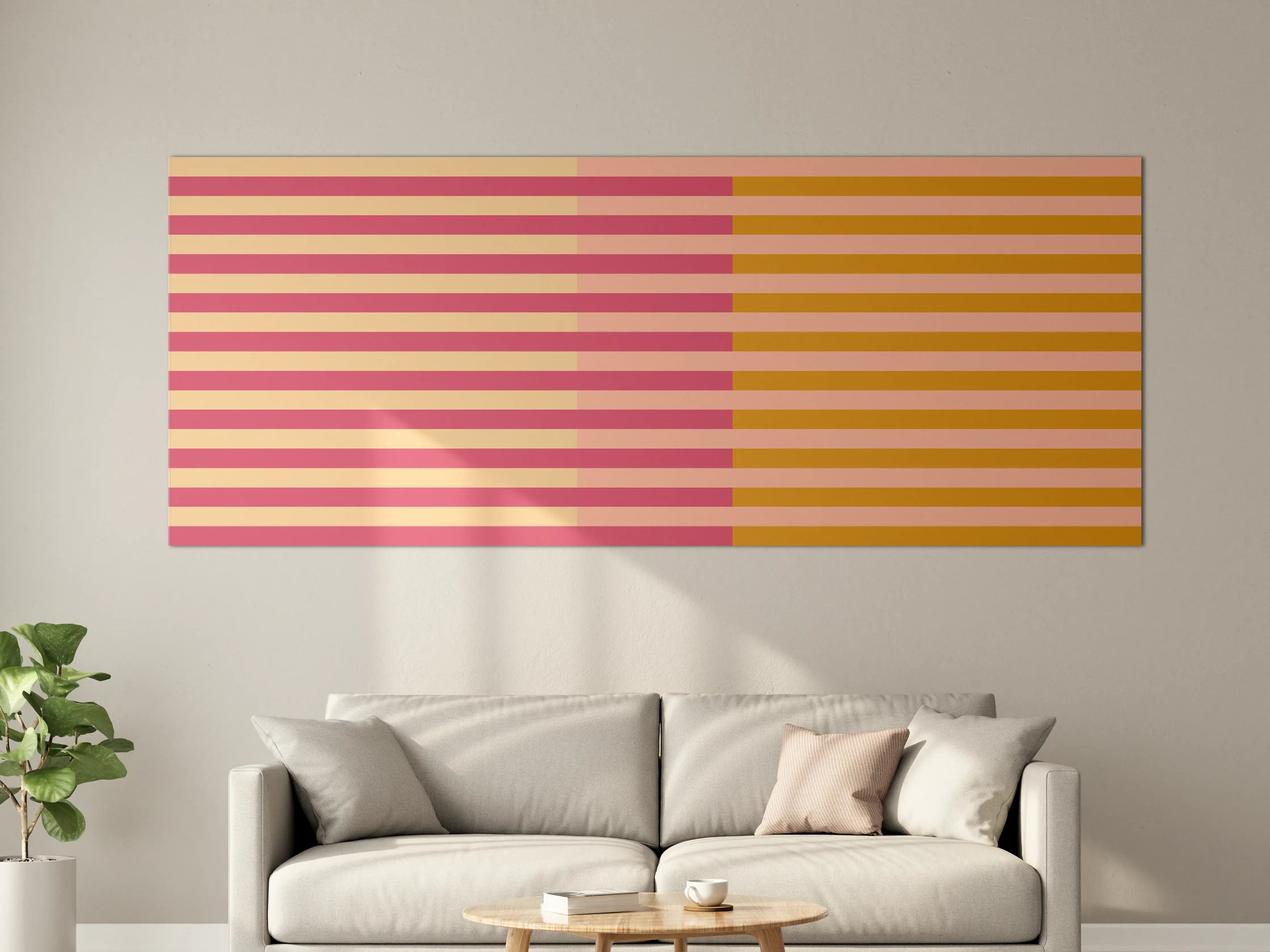 Große Wandbilder - The Oranges - Multy Stripes - Cotton Candy