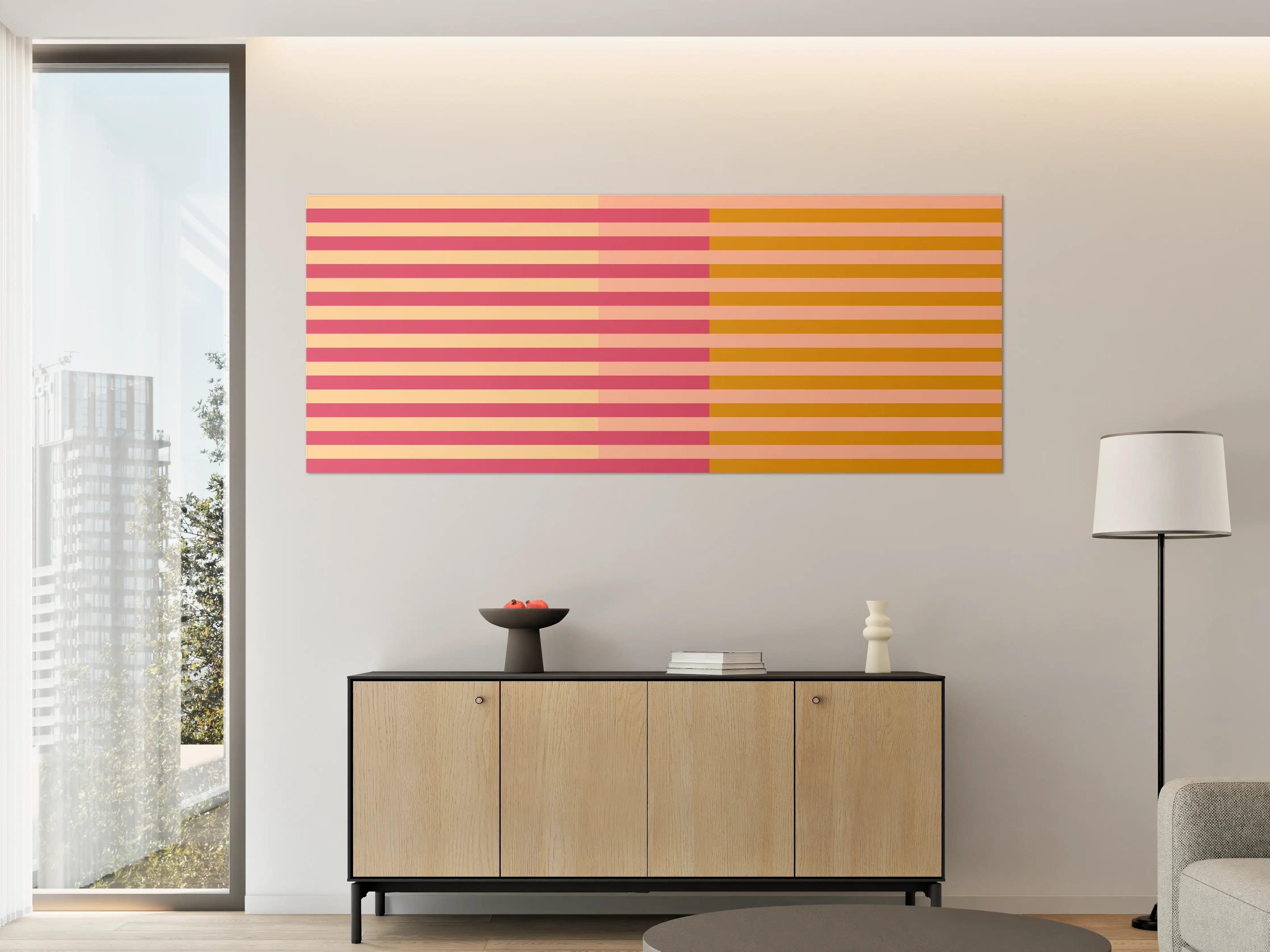 Große Wandbilder - The Oranges - Multy Stripes - Cotton Candy
