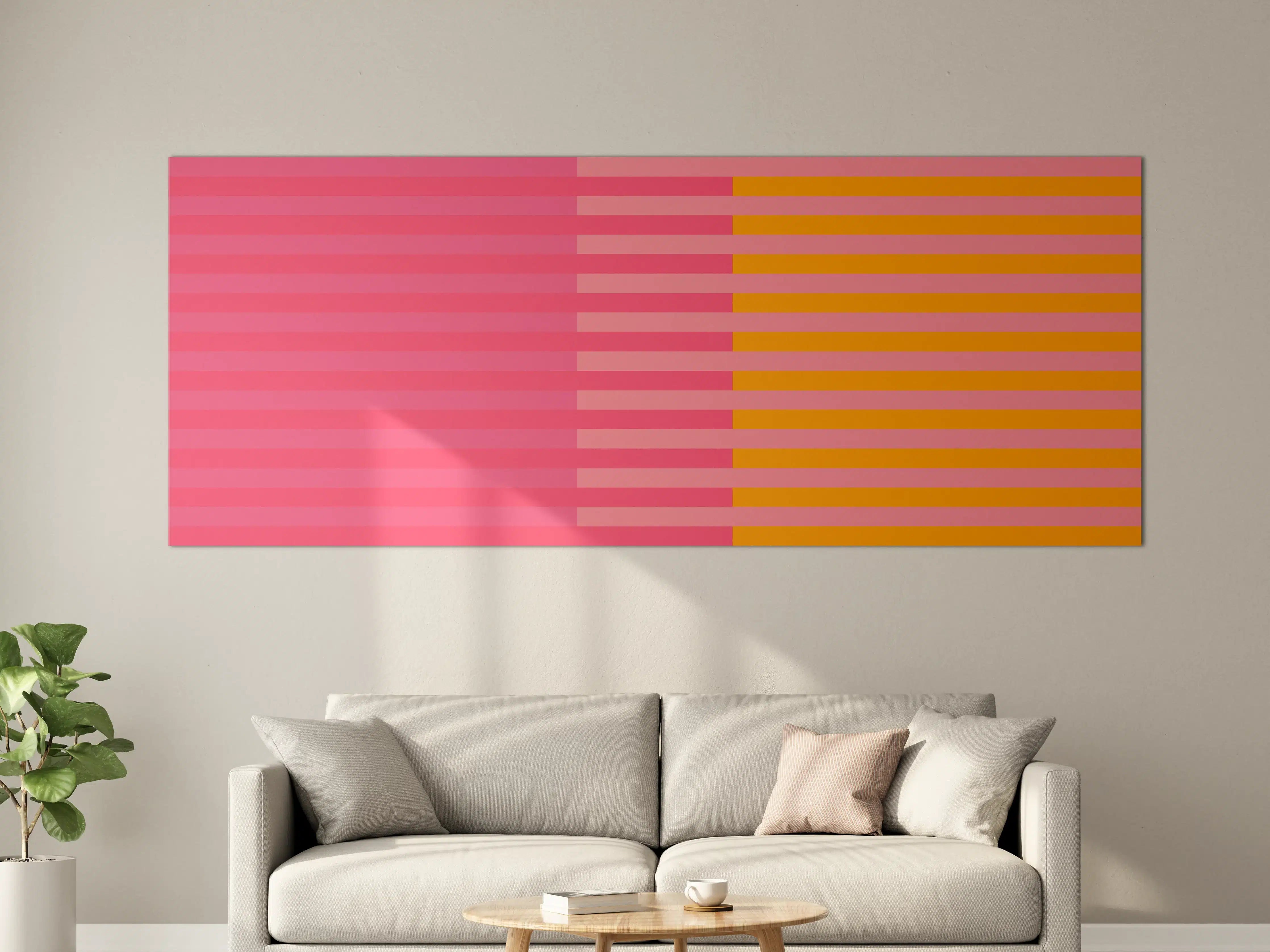 Große Wandbilder - The Oranges - Multy Stripes - Raspberry