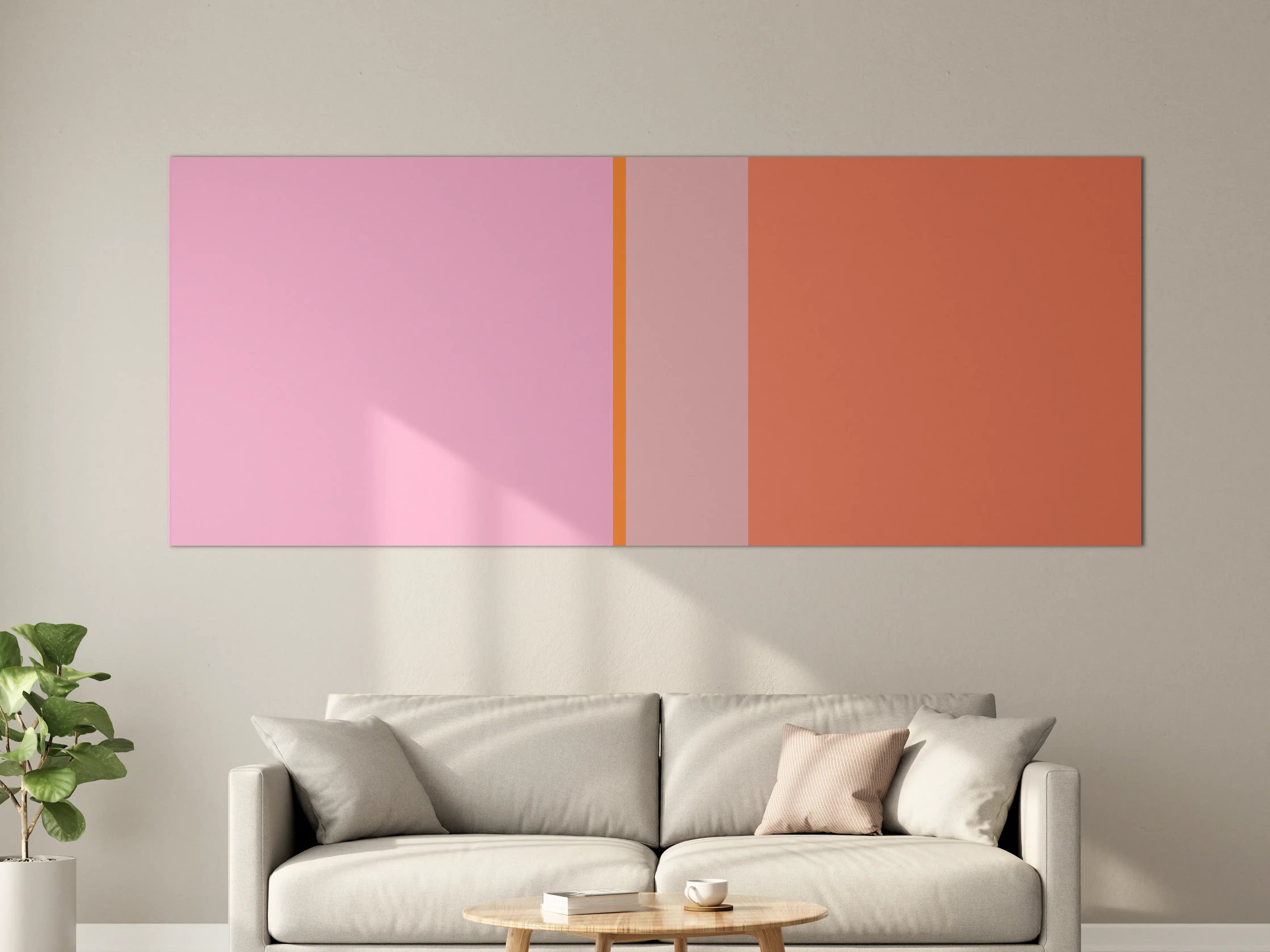 Große Wandbilder - The Oranges - Vertical - Coral