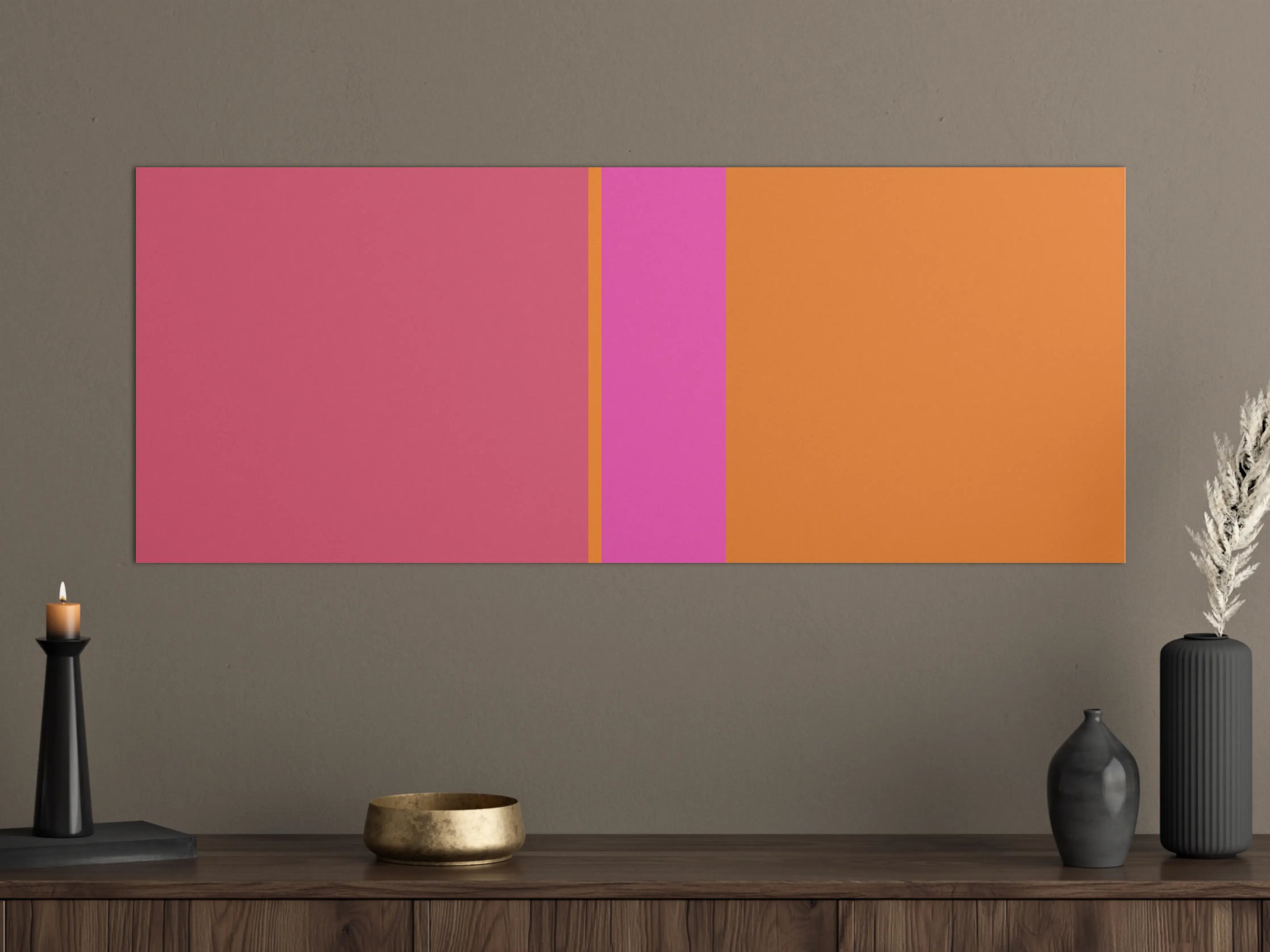 Große Wandbilder - The Oranges - Vertical - Fuchsia