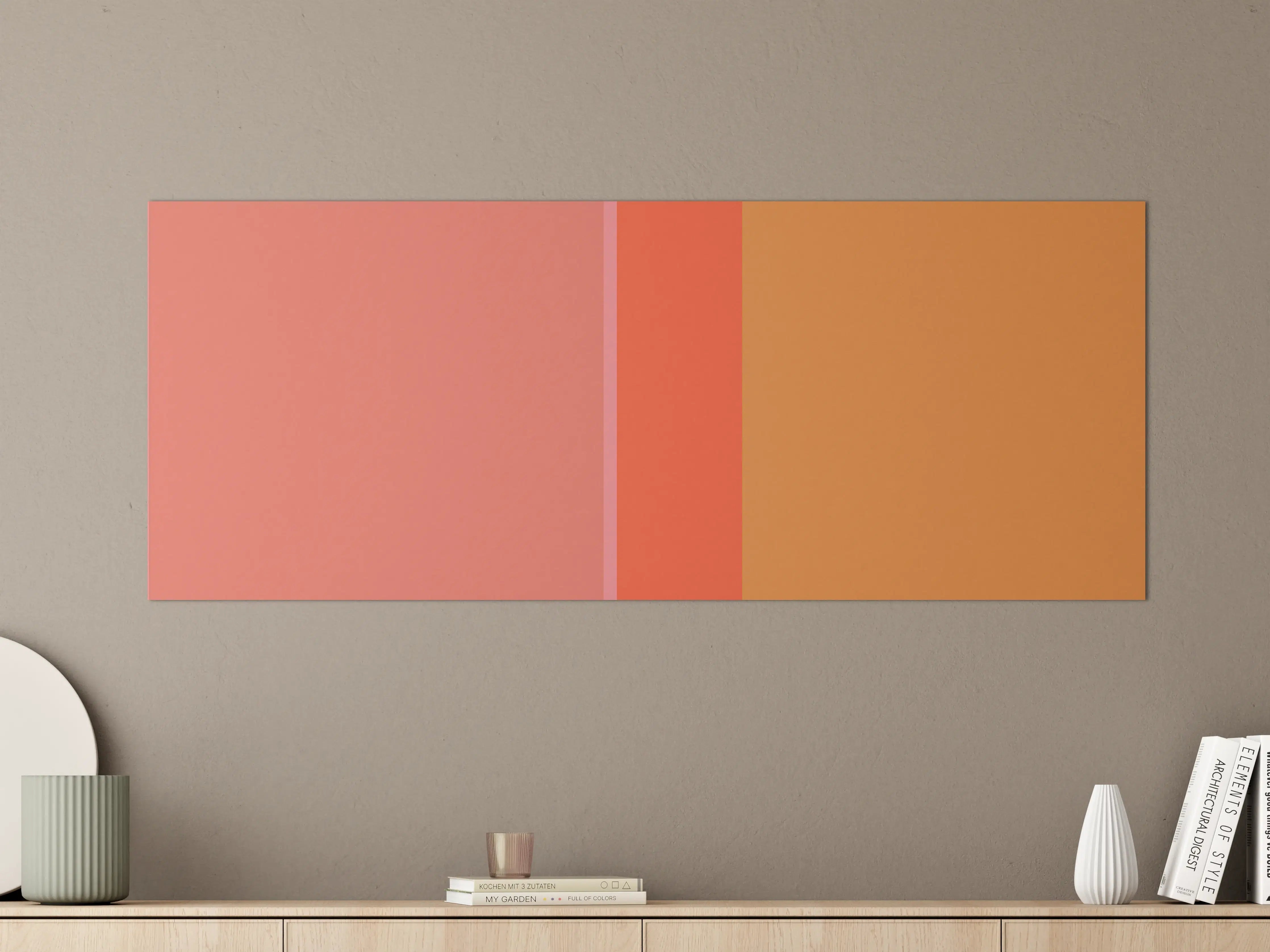 Große Wandbilder - The Oranges - Vertical - Salmon