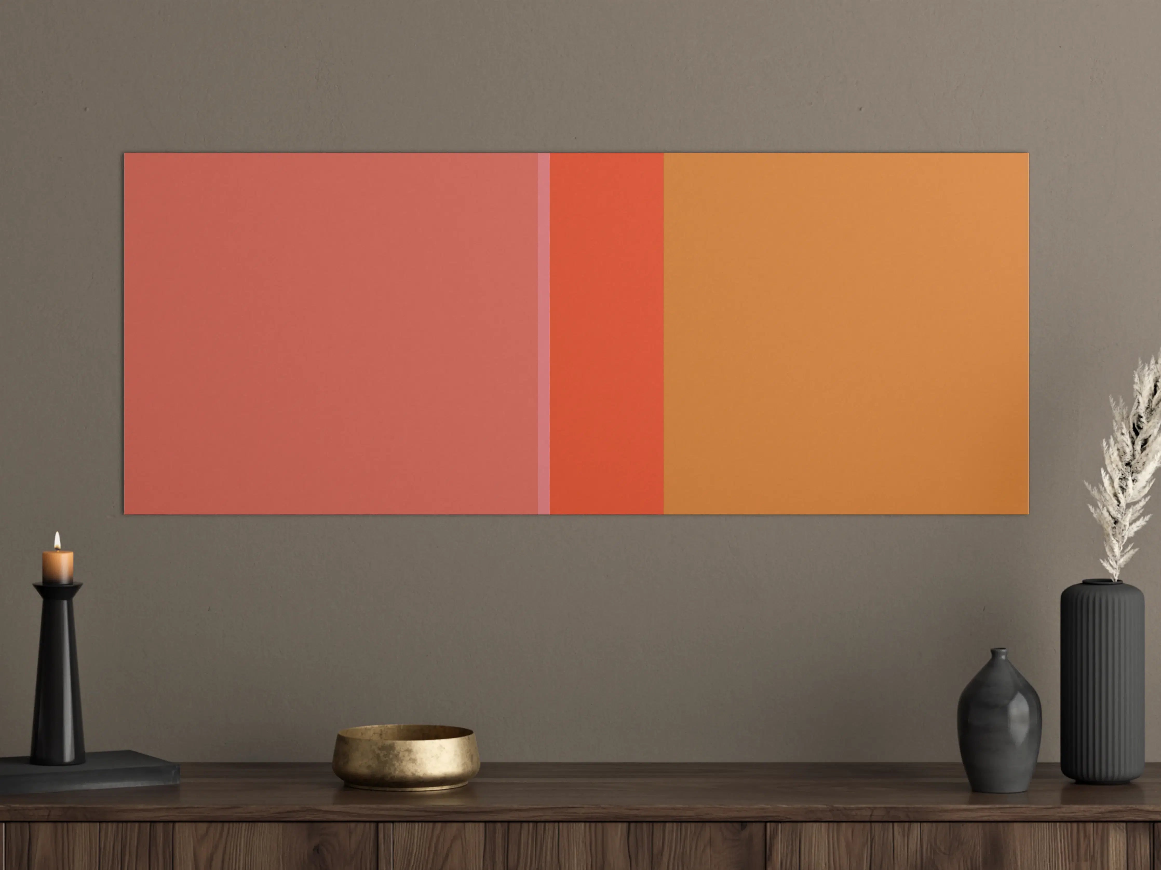 Große Wandbilder - The Oranges - Vertical - Salmon