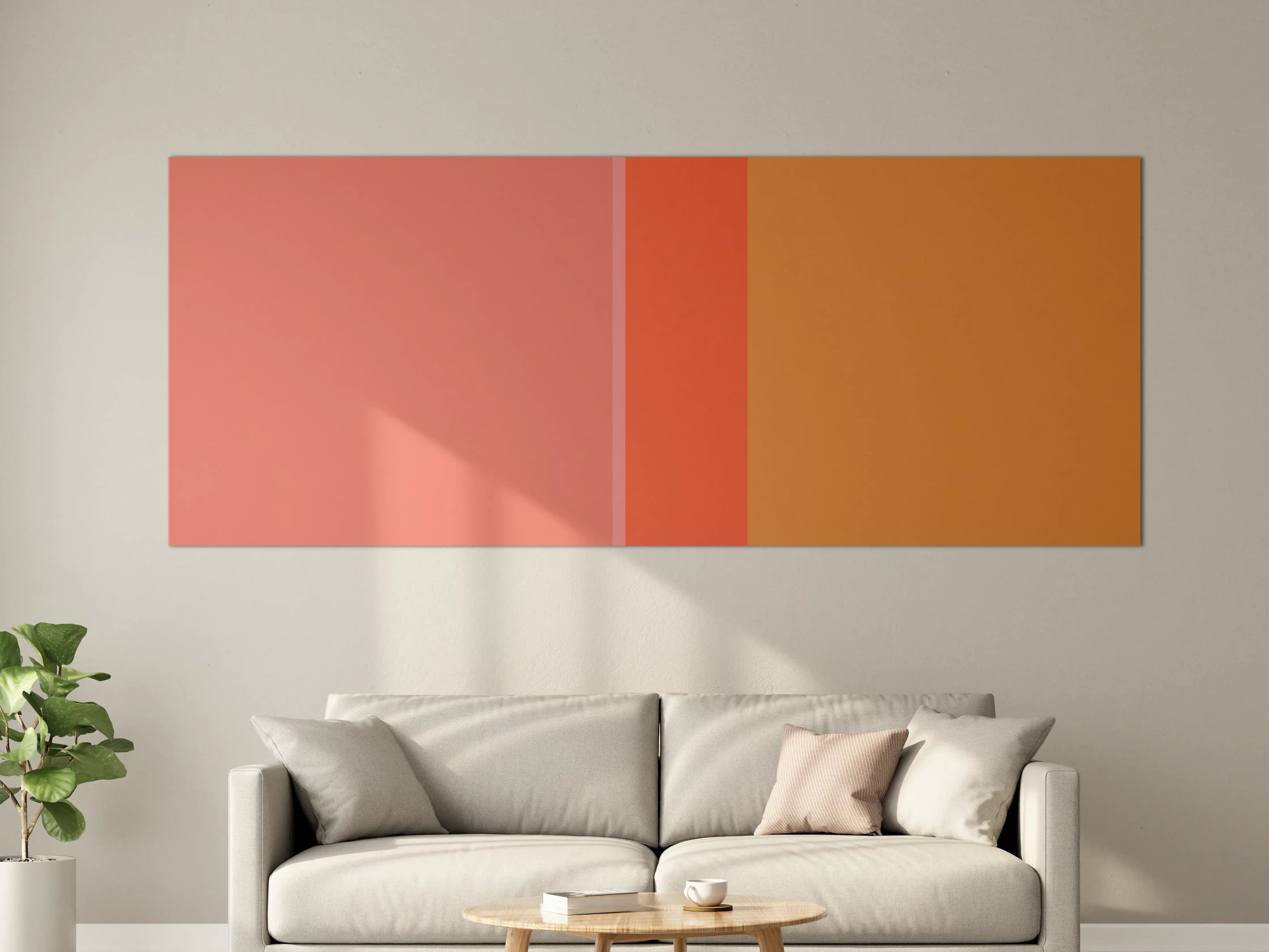 Große Wandbilder - The Oranges - Vertical - Salmon