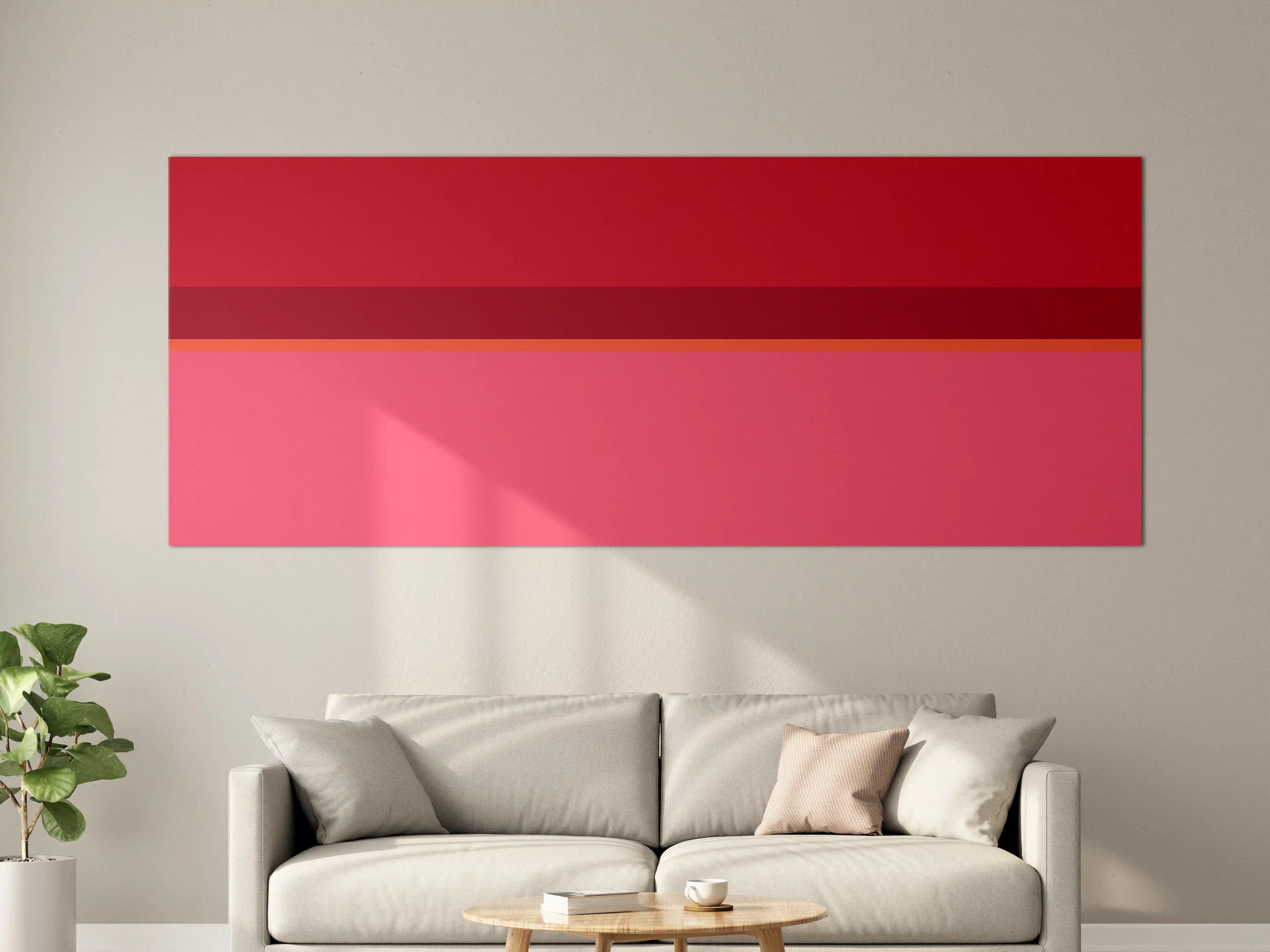Große Wandbilder - The Reds - Horizontal - Pommagranate
