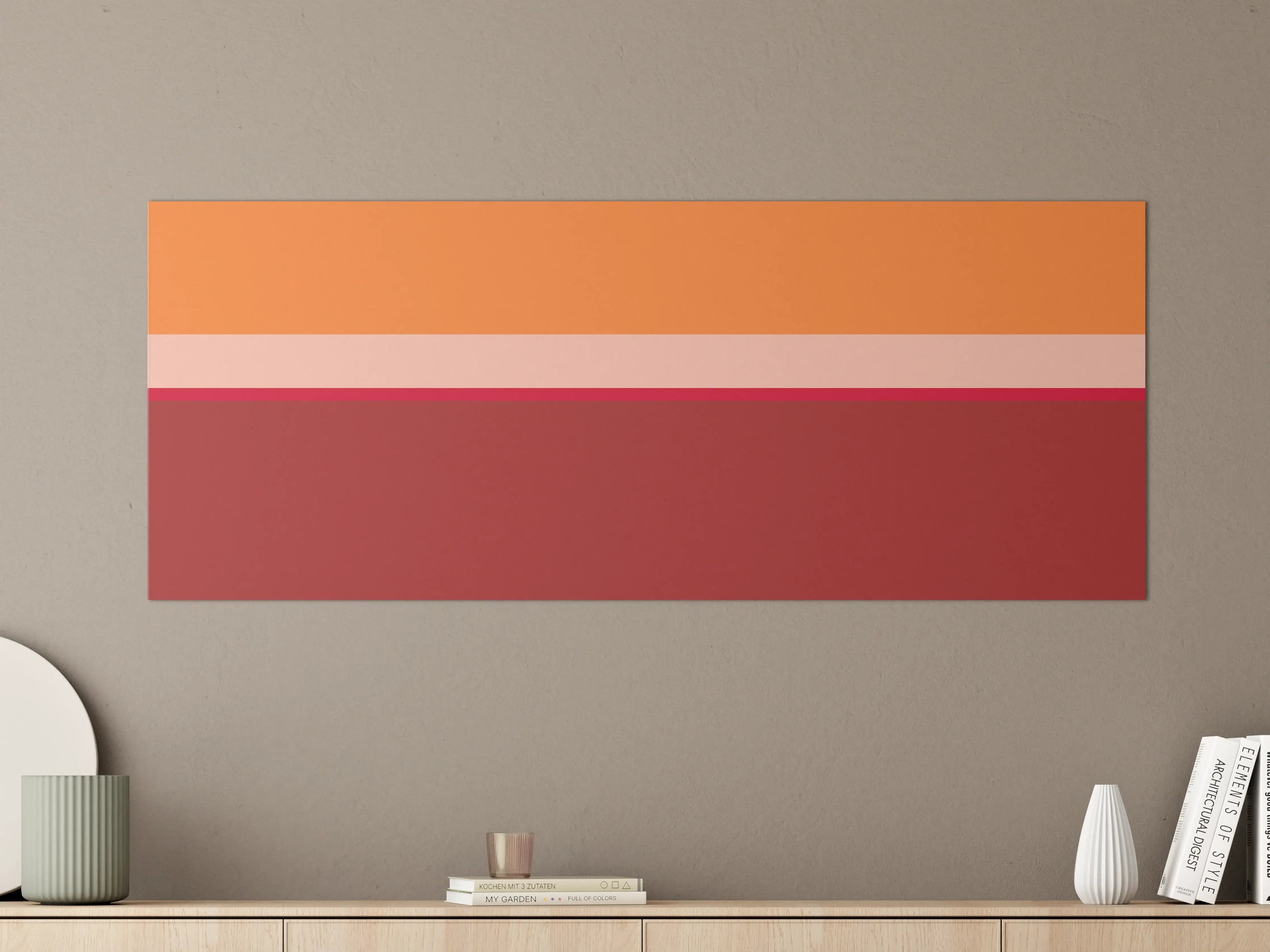 Große Wandbilder - The Reds - Horizontal - Sangria