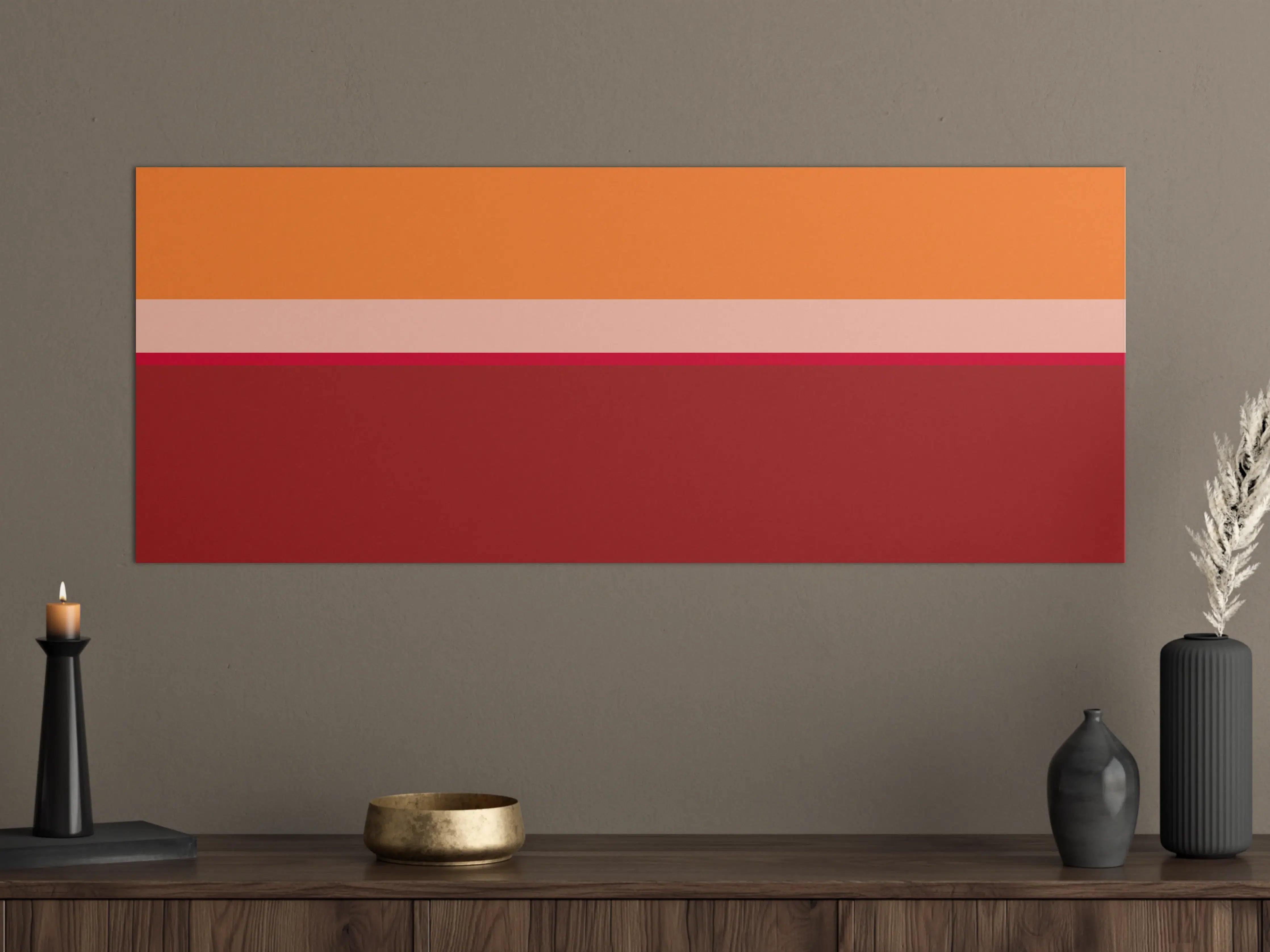 Große Wandbilder - The Reds - Horizontal - Sangria