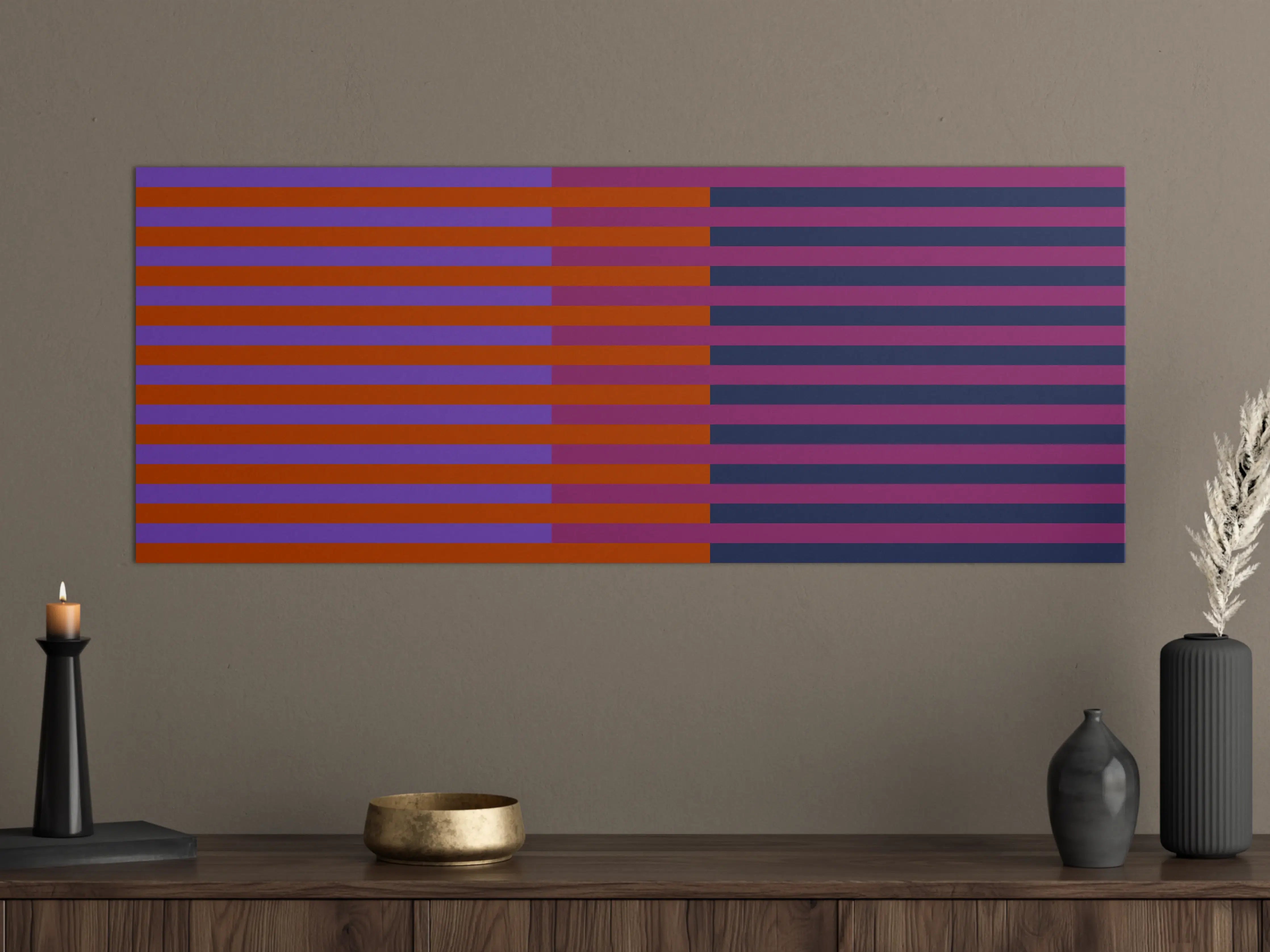 Große Wandbilder - The Retros - Multy Stripes - Sansa