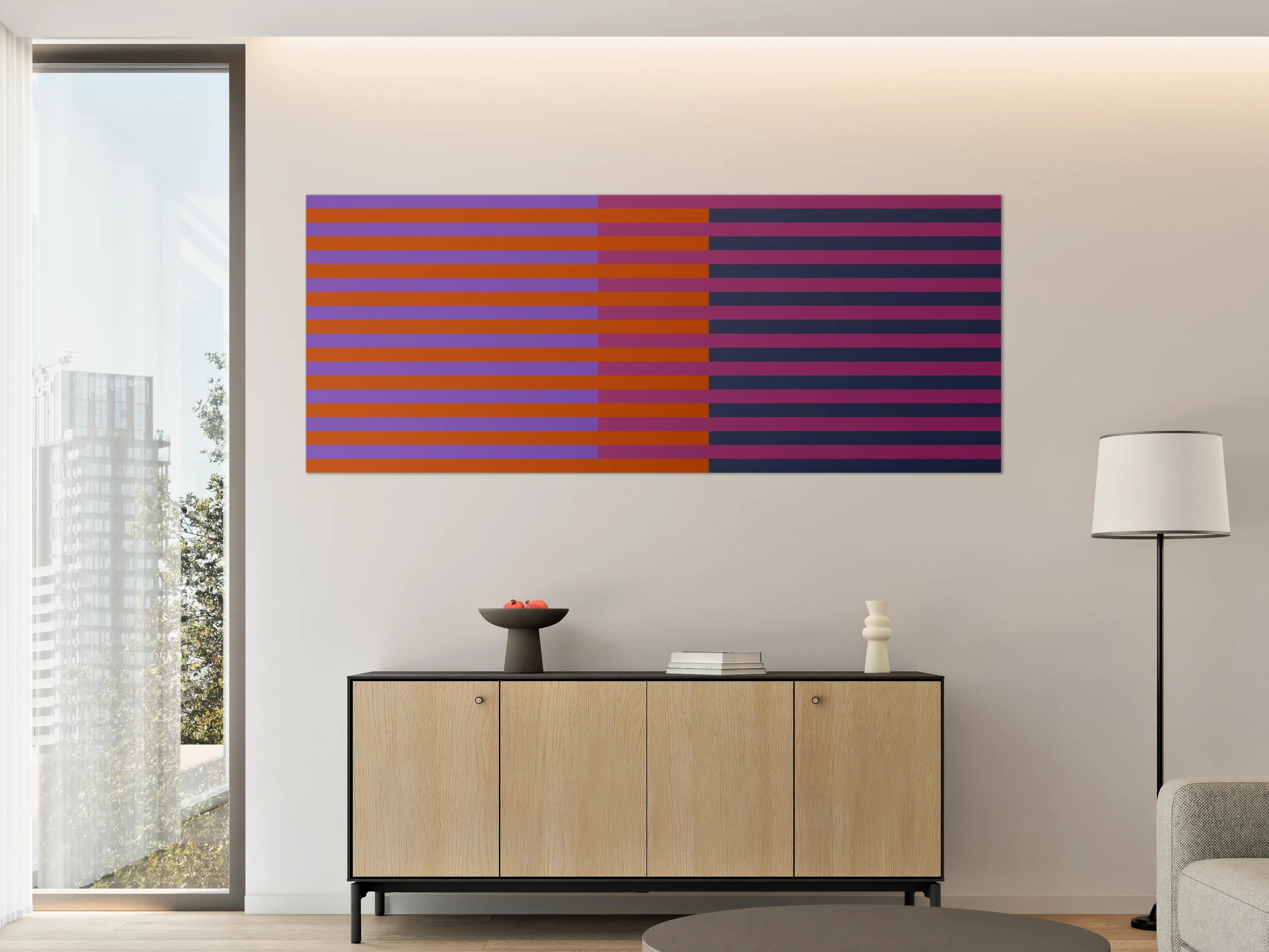 Große Wandbilder - The Retros - Multy Stripes - Sansa