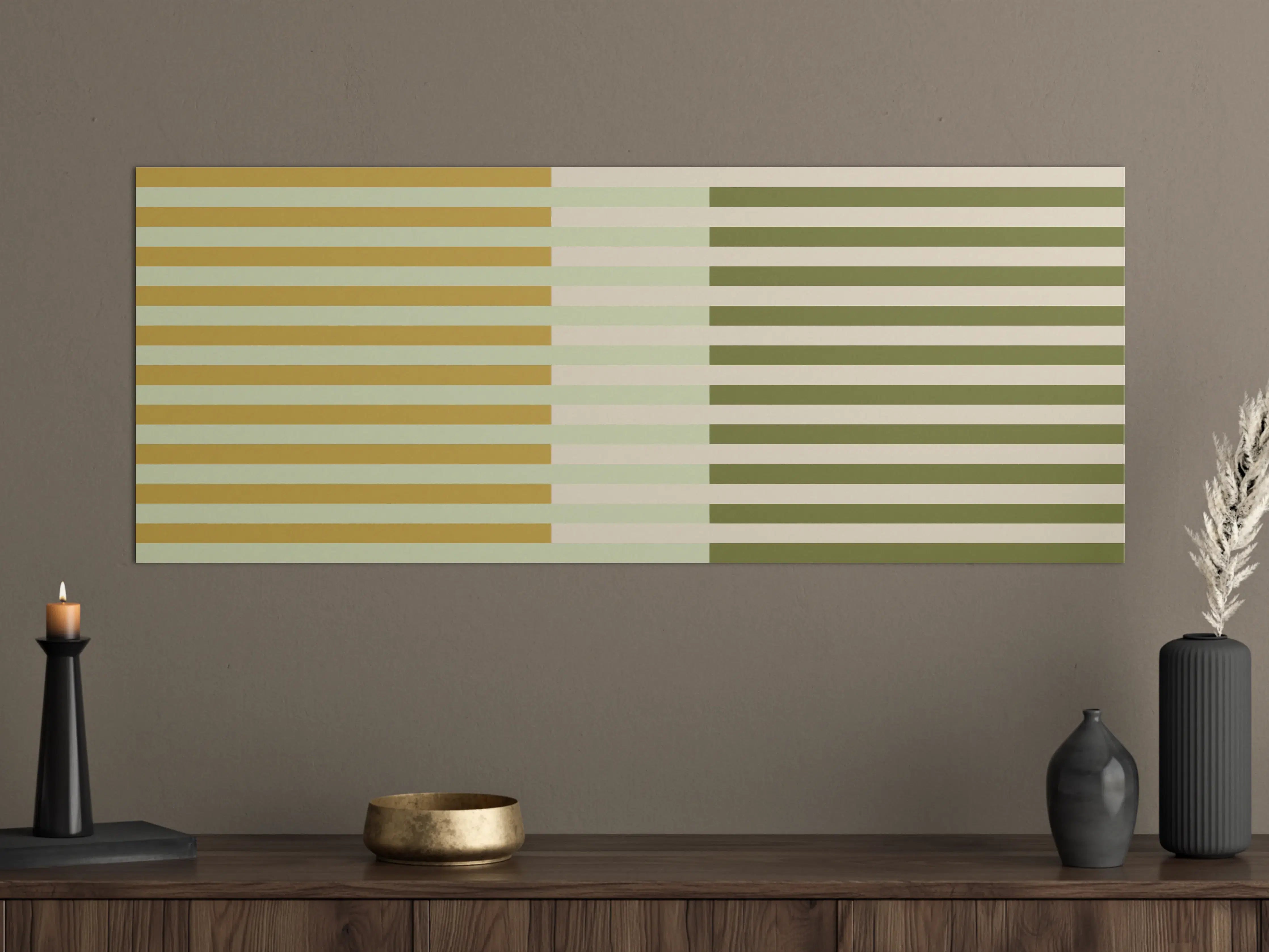 Große Wandbilder - The Springs - Multy Stripes - Birch