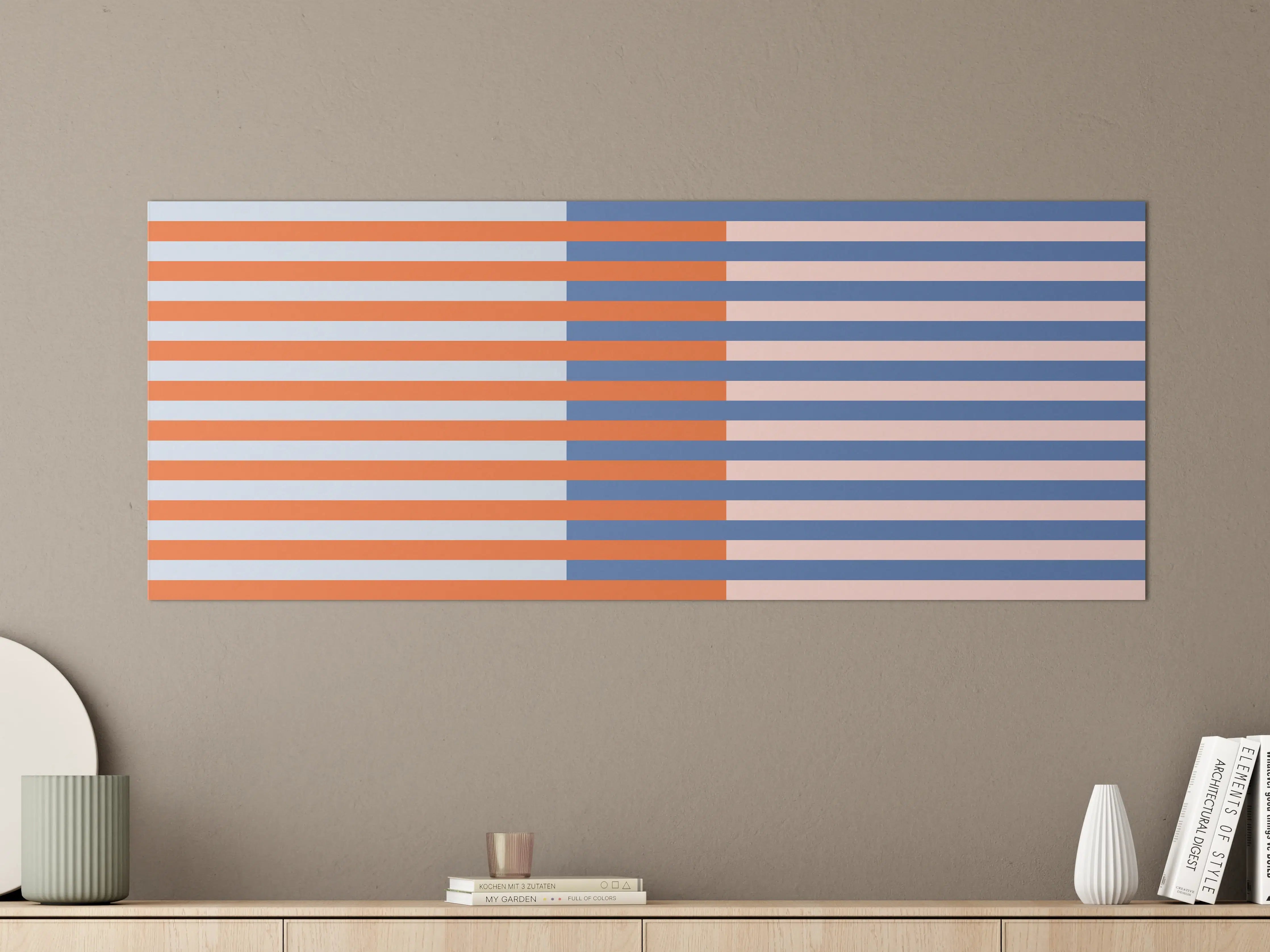 Große Wandbilder - The Springs - Multy Stripes - Crocus