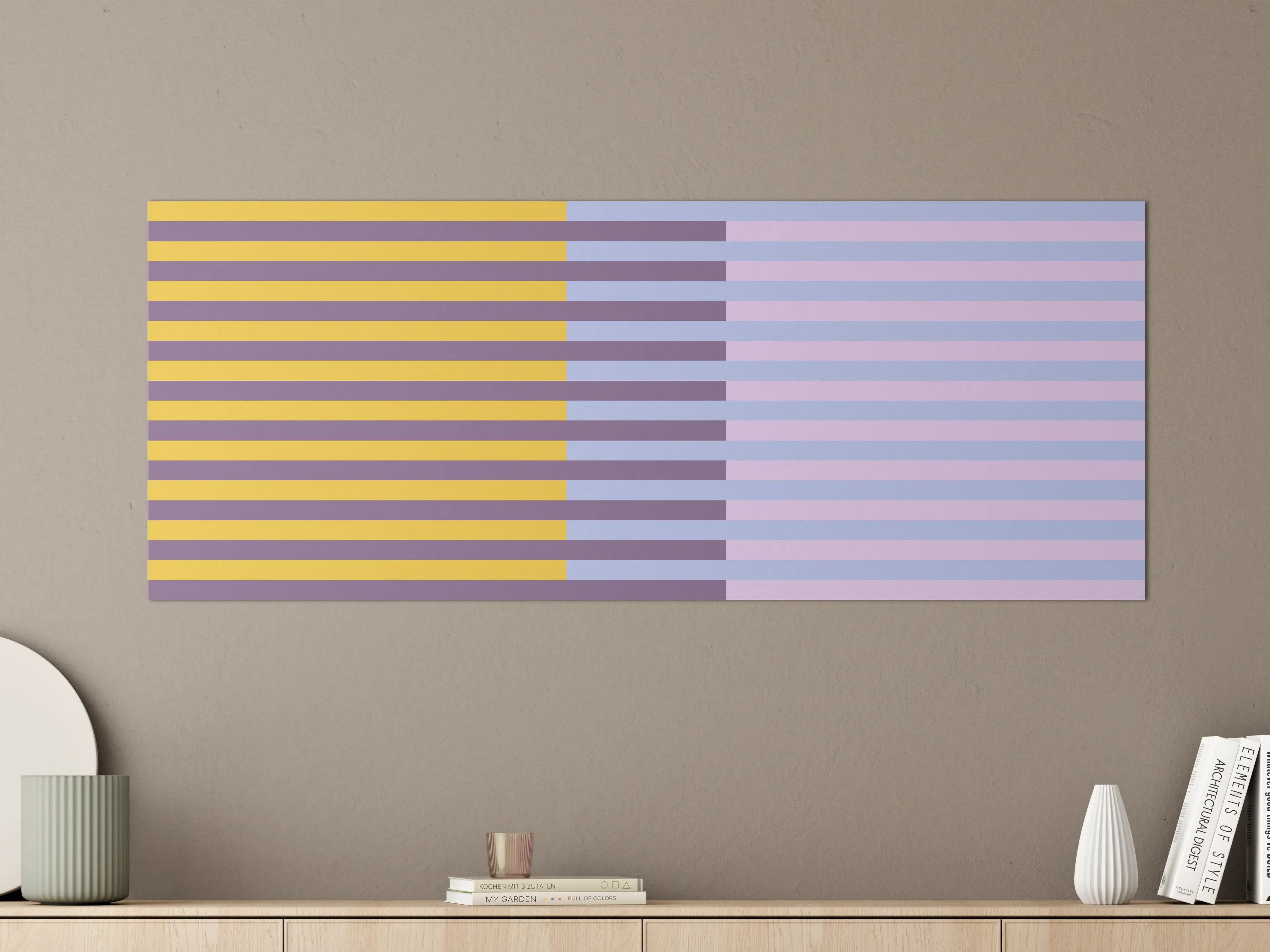 Große Wandbilder - The Springs - Multy Stripes - Lilac
