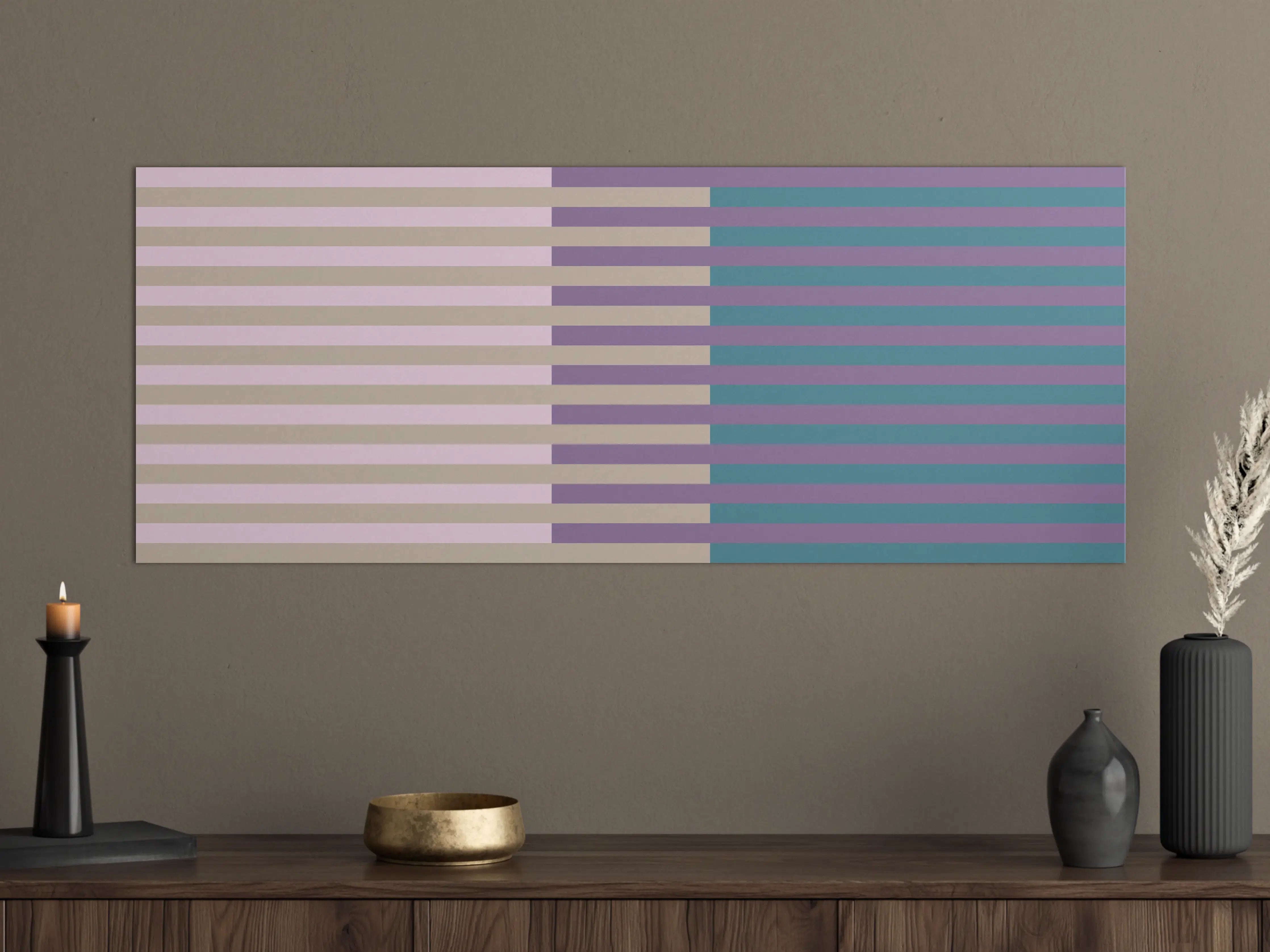 Große Wandbilder - The Vintages - Multy Stripes - Daphne