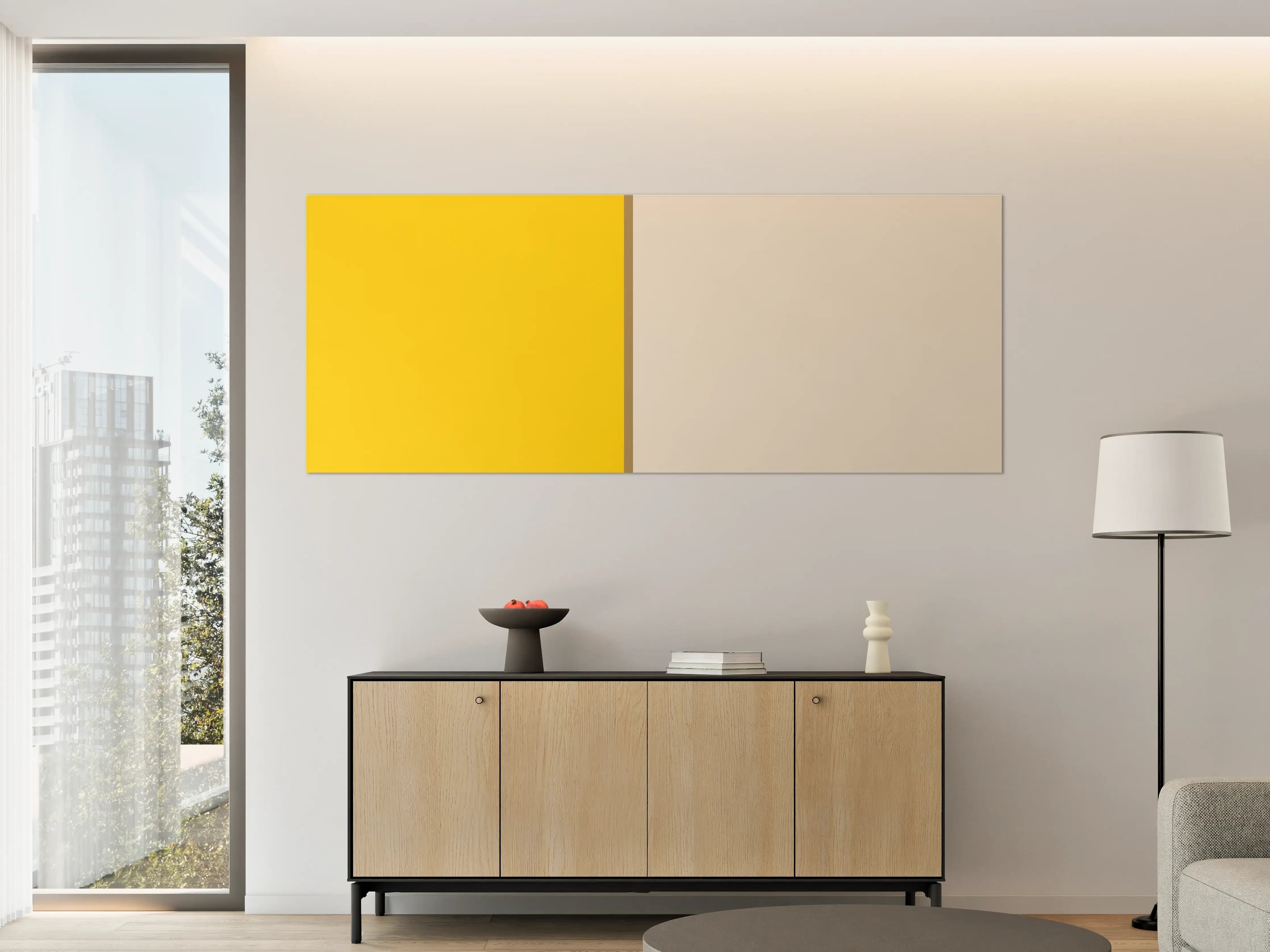 Große Wandbilder - The Yellows - Easy Vertical - Saffron