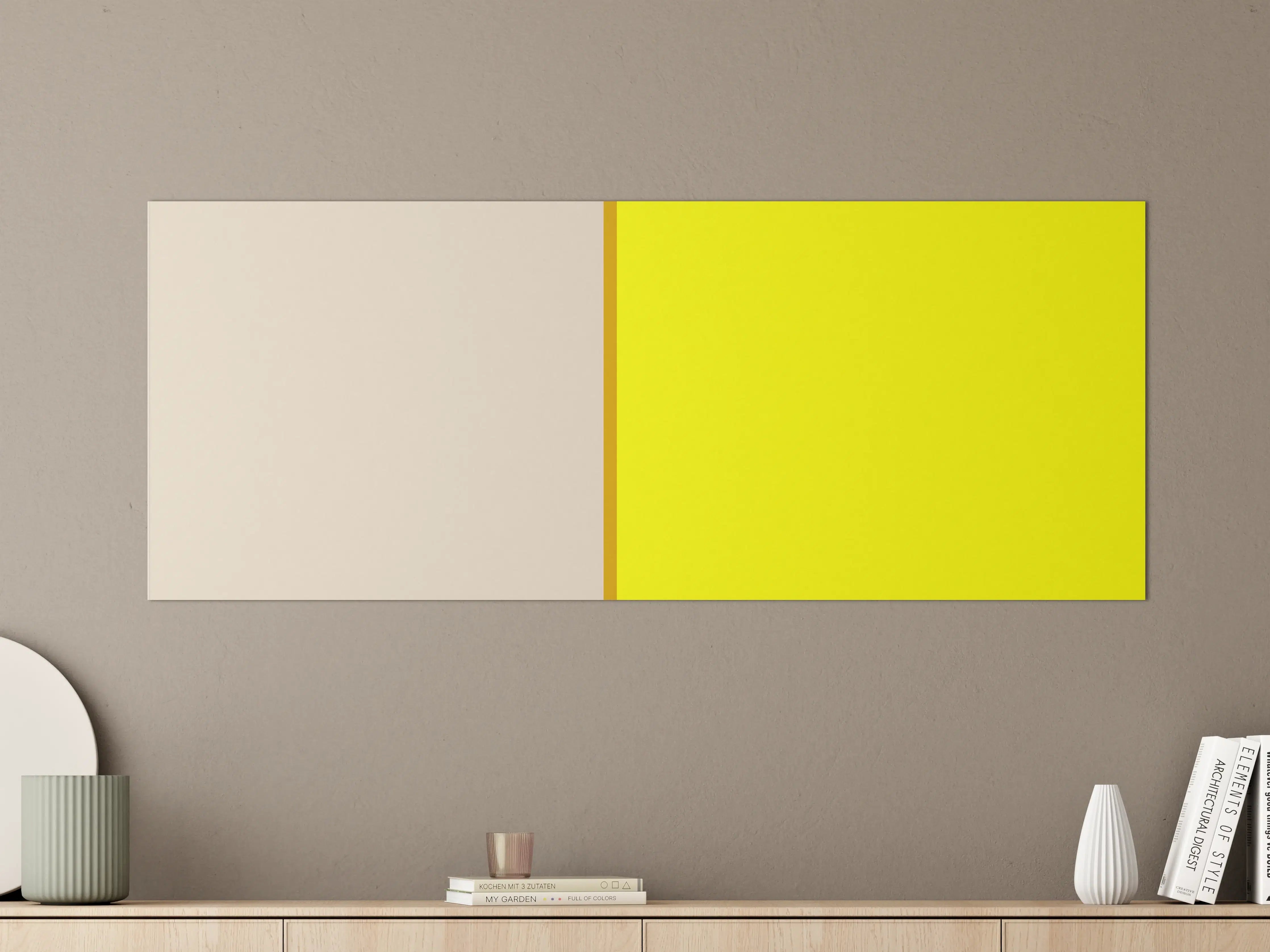 Große Wandbilder - The Yellows - Easy Vertical - Vanilla
