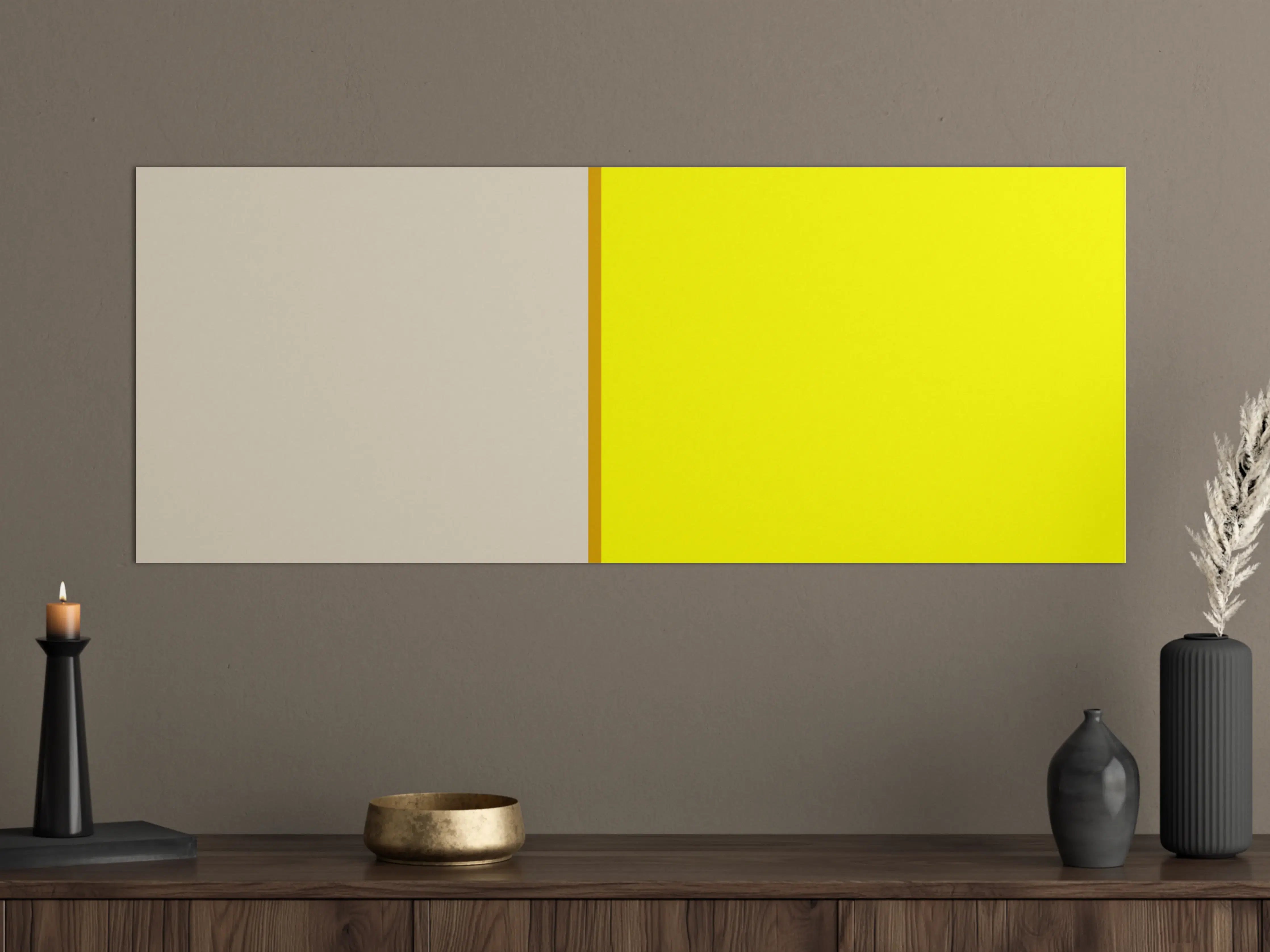 Große Wandbilder - The Yellows - Easy Vertical - Vanilla