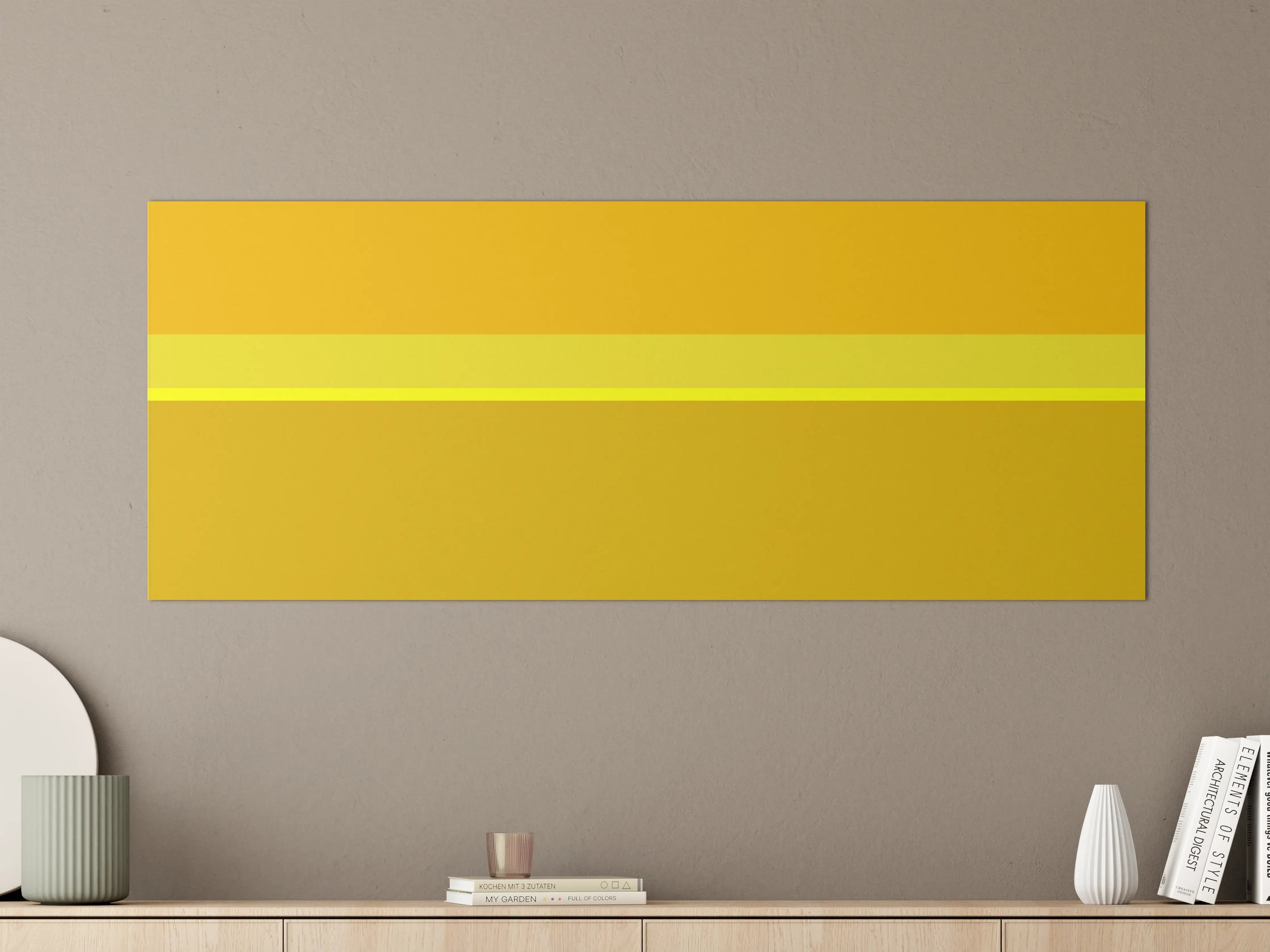 Große Wandbilder - The Yellows - Horizontal - Lemon