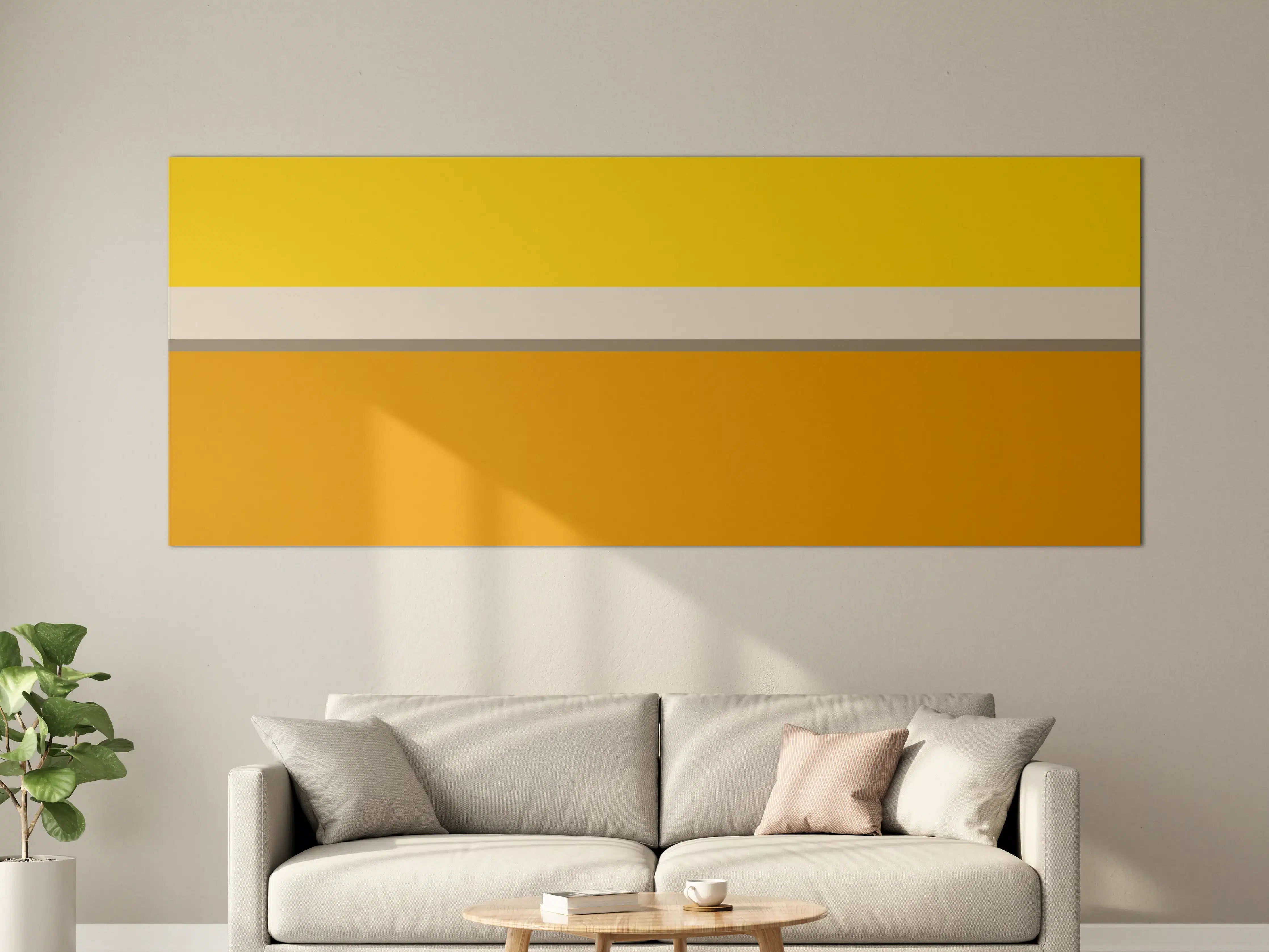 Große Wandbilder - The Yellows - Horizontal - Saffron