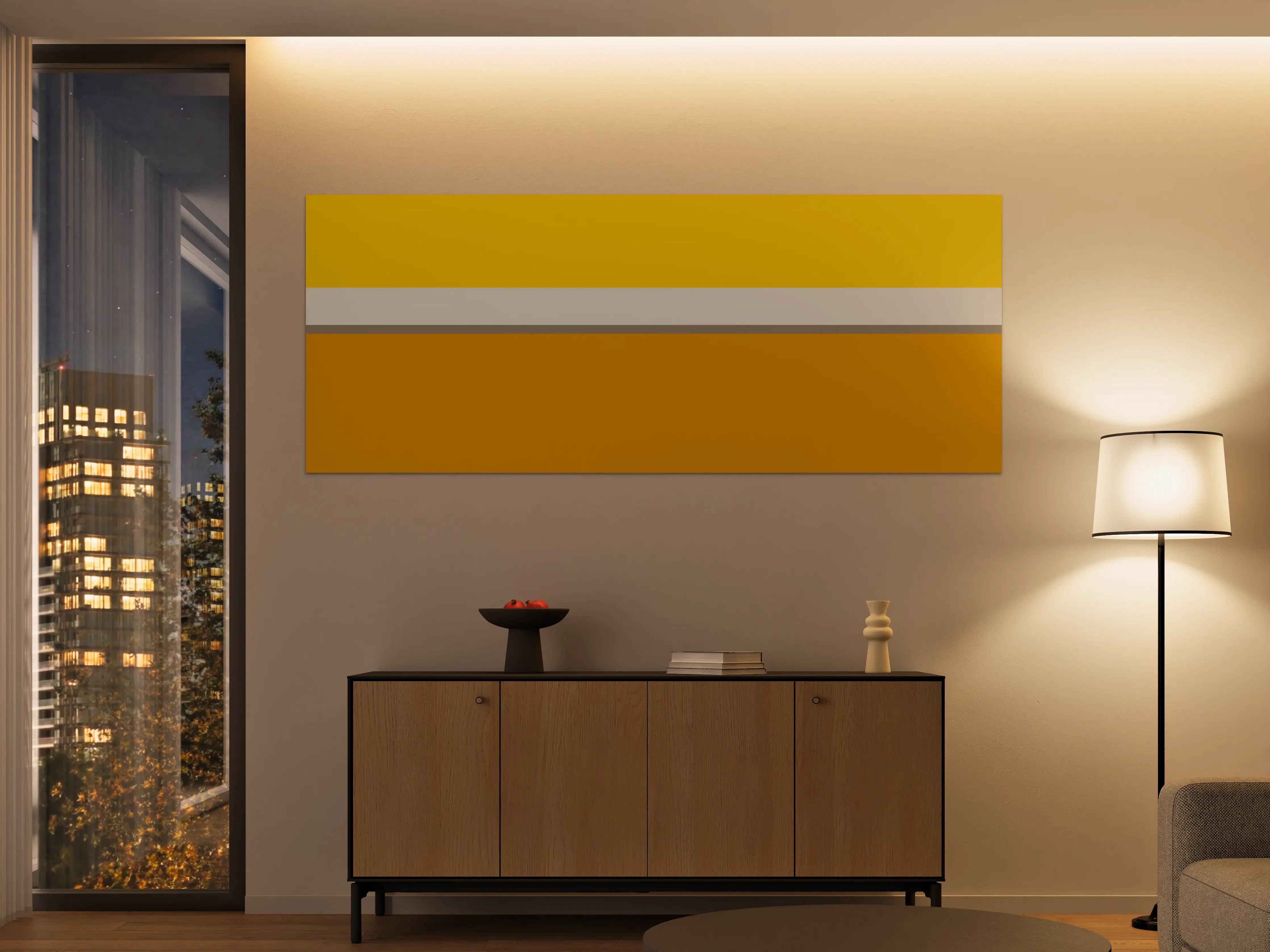 Große Wandbilder - The Yellows - Horizontal - Saffron