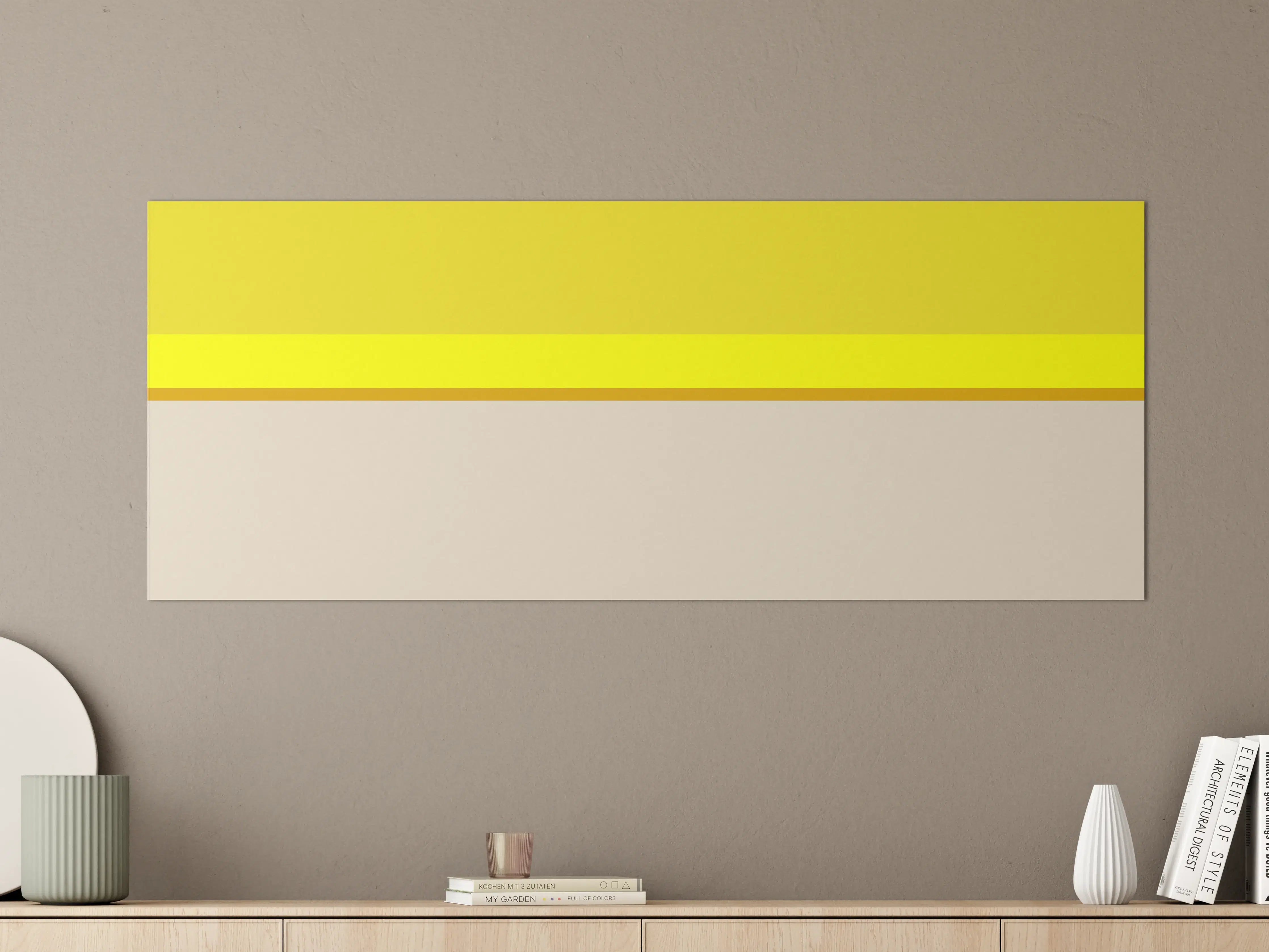 Große Wandbilder - The Yellows - Horizontal - Vanilla