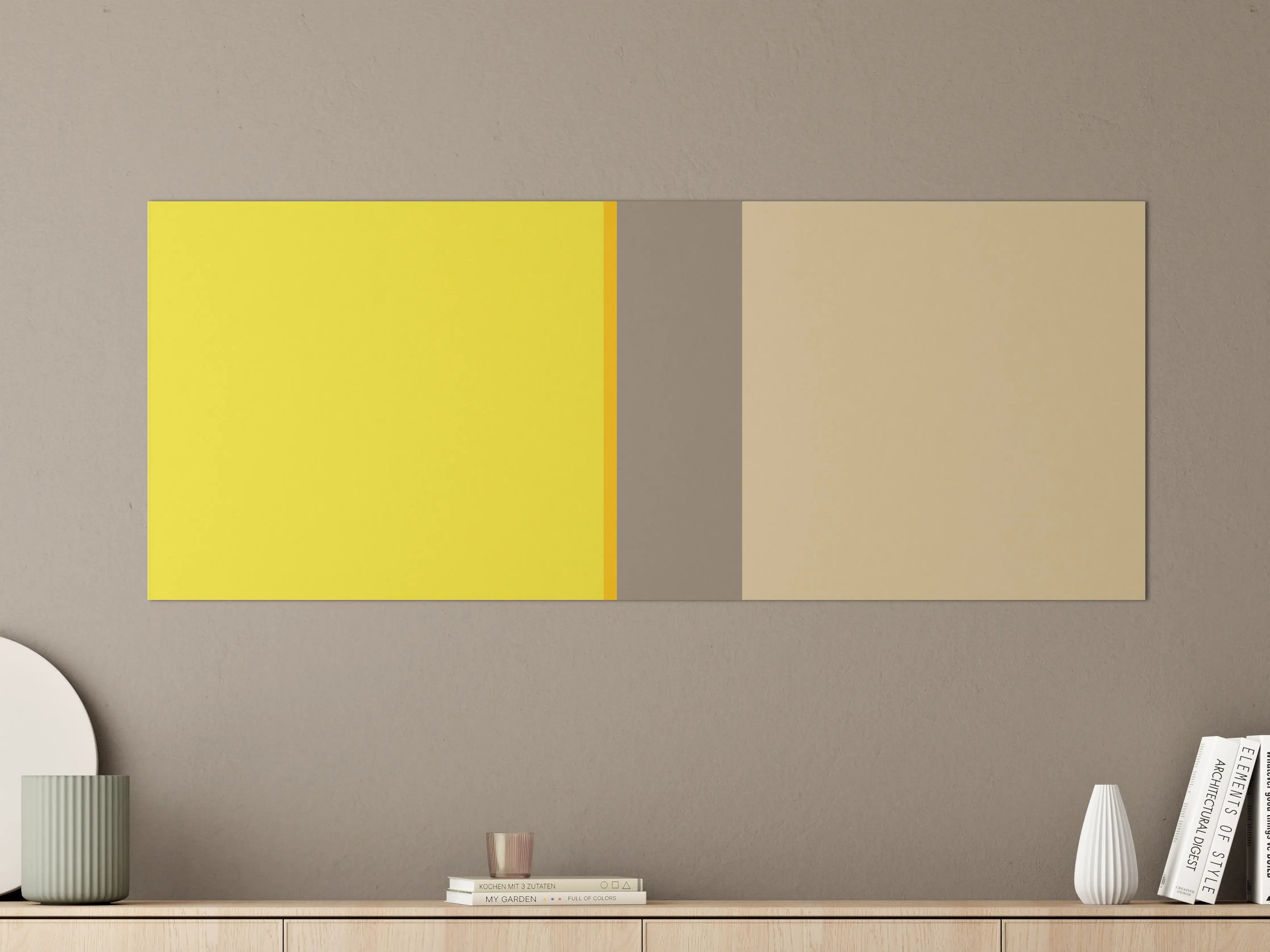 Große Wandbilder - The Yellows - Vertical - Honey