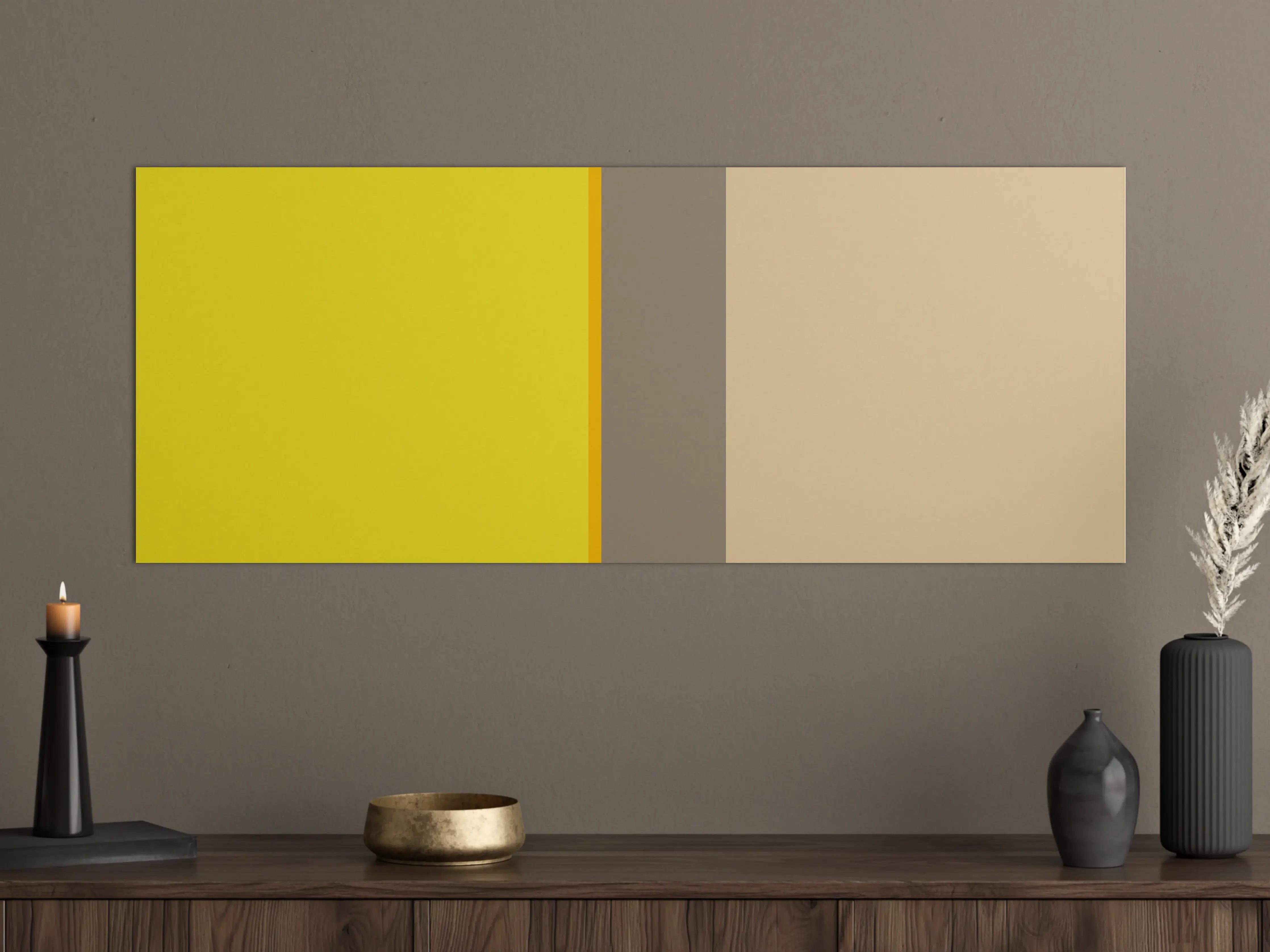Große Wandbilder - The Yellows - Vertical - Honey
