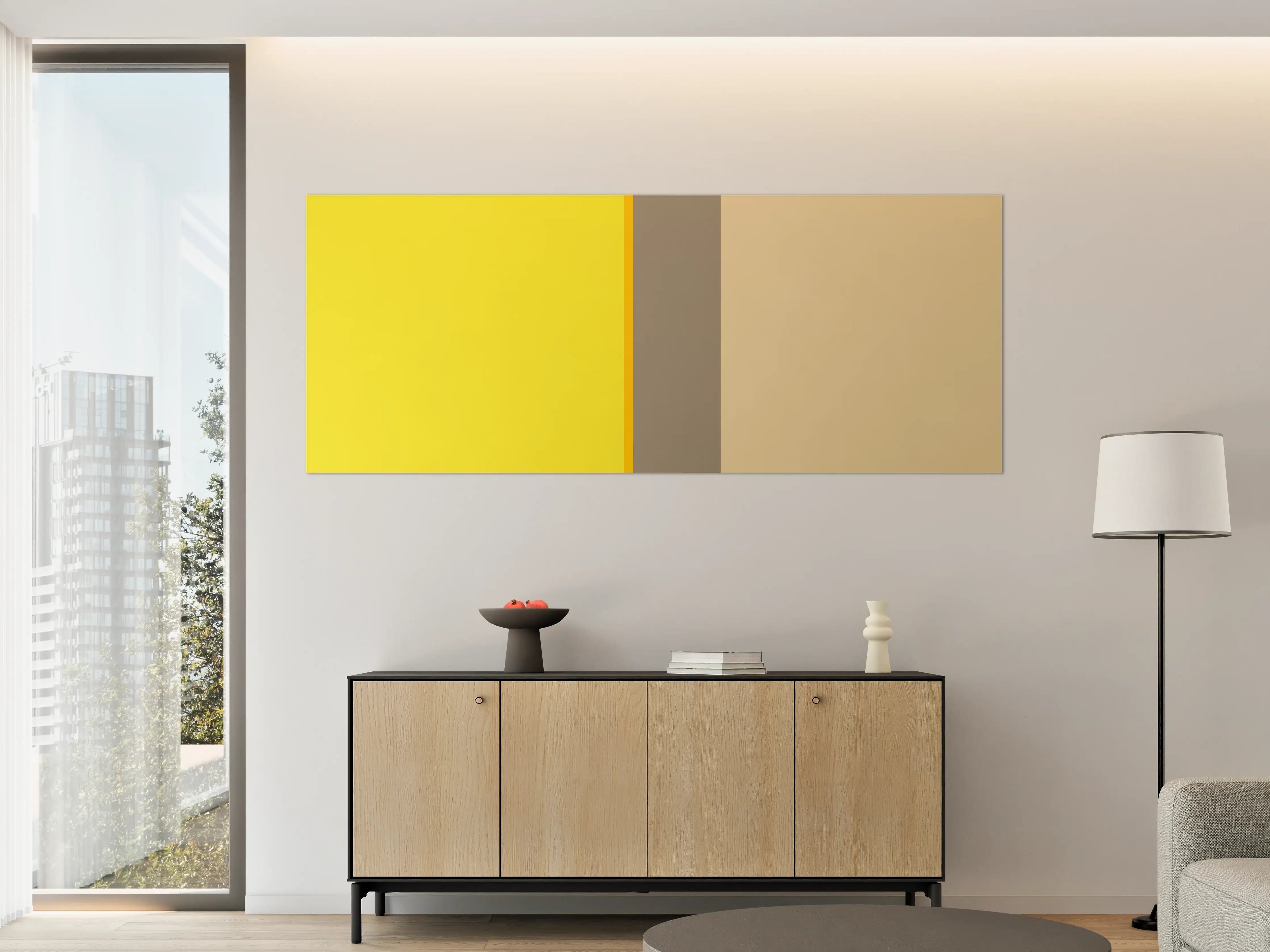 Große Wandbilder - The Yellows - Vertical - Honey