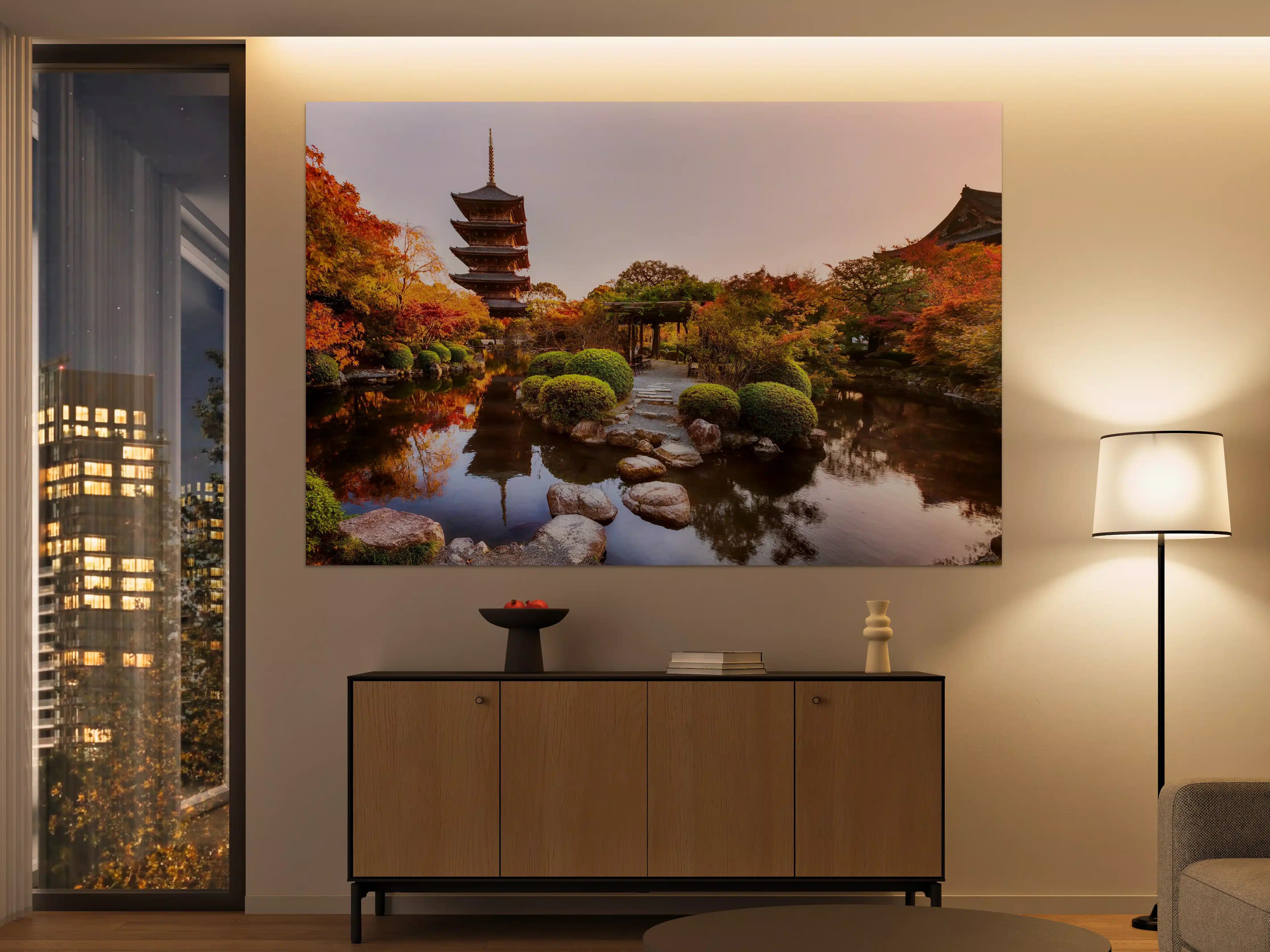 Große Wandbilder - Toji-Tempel mit Garten im Herbst