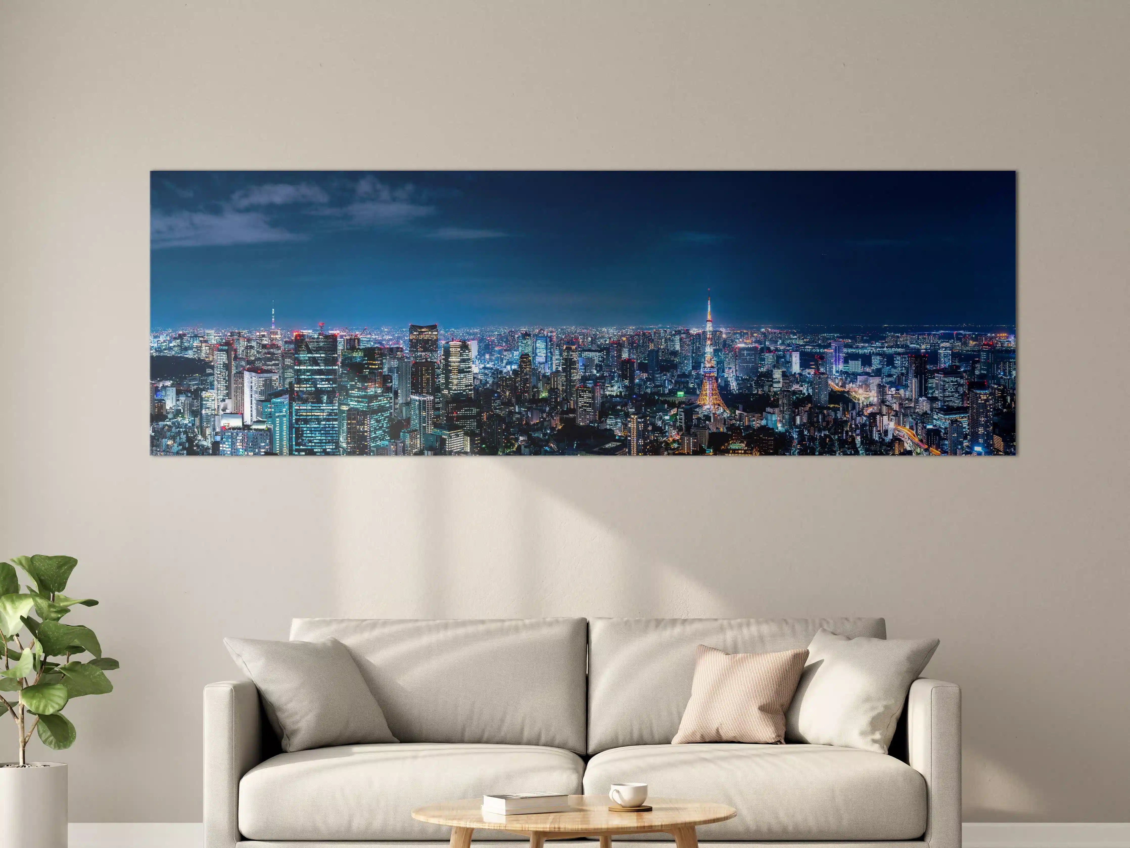 Große Wandbilder - Tokio Skyline bei Nacht