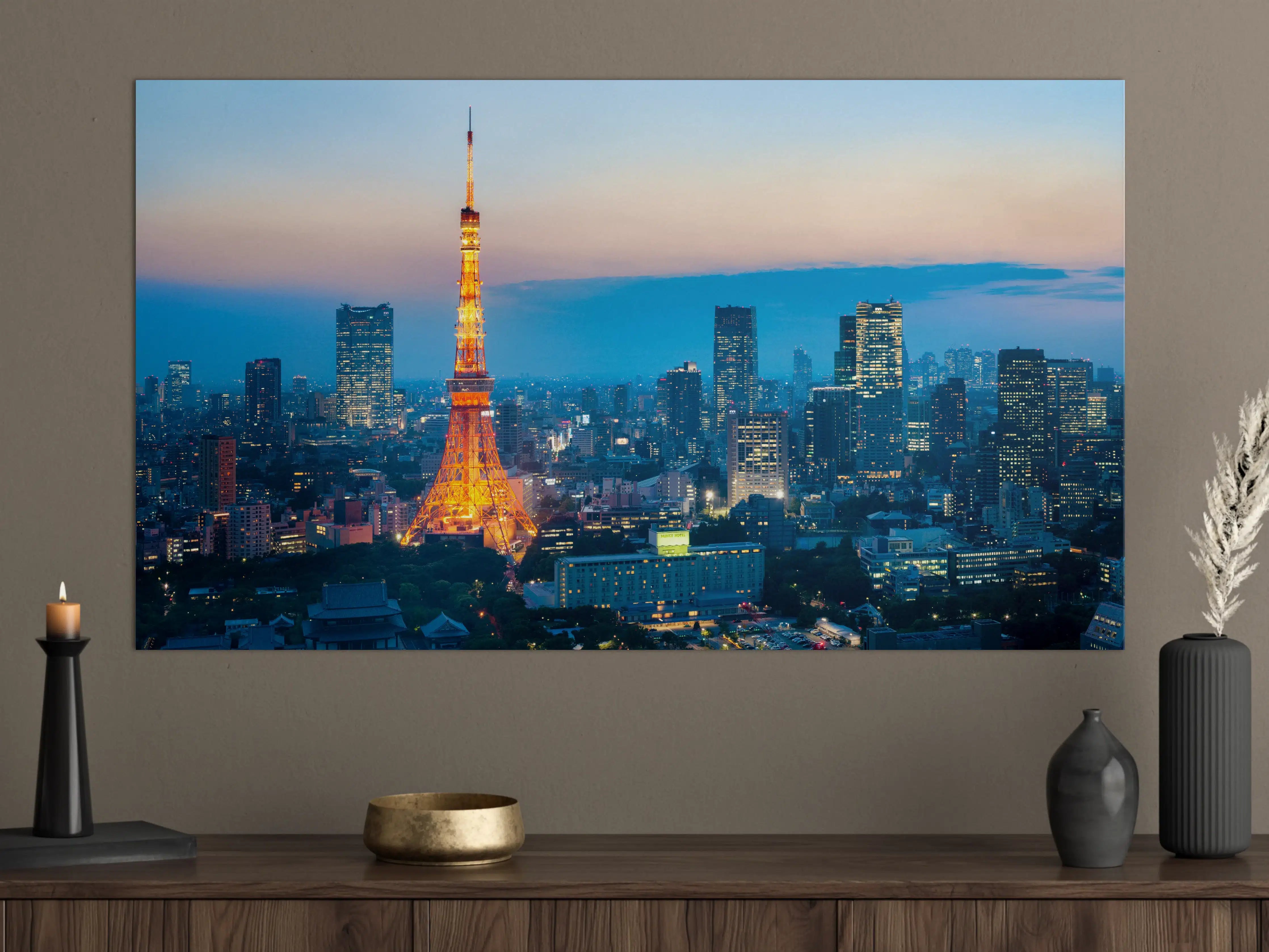 Große Wandbilder - Tokyo Tower bei Nacht