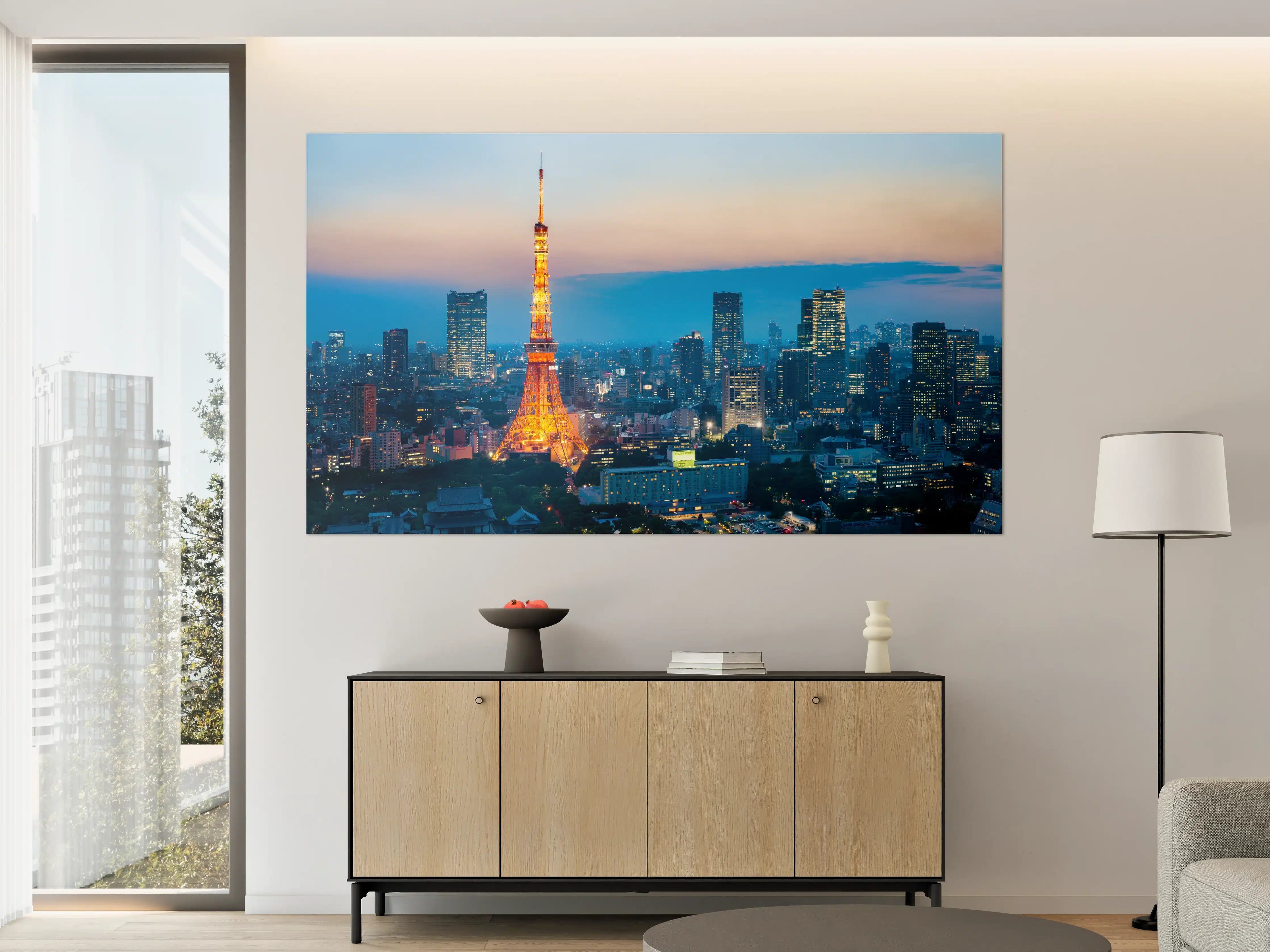 Große Wandbilder - Tokyo Tower bei Nacht