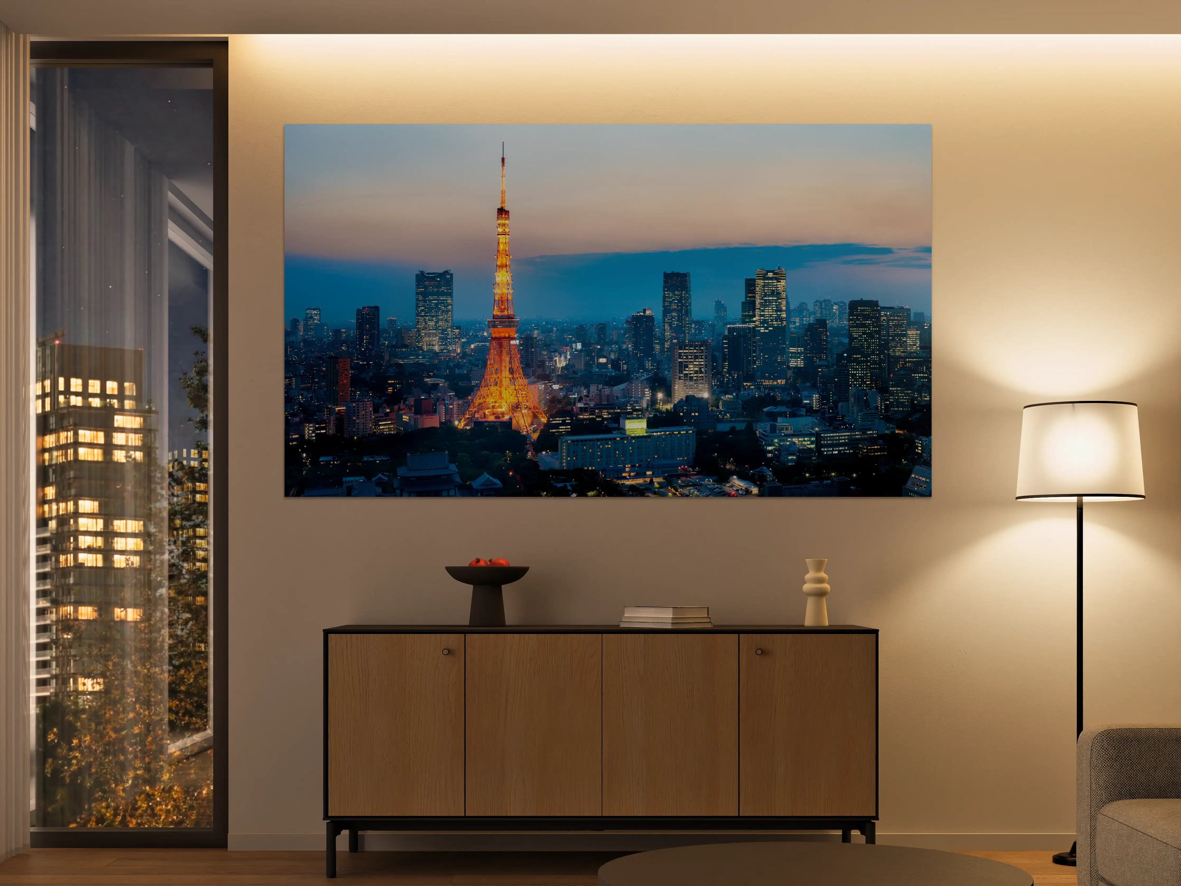 Große Wandbilder - Tokyo Tower bei Nacht