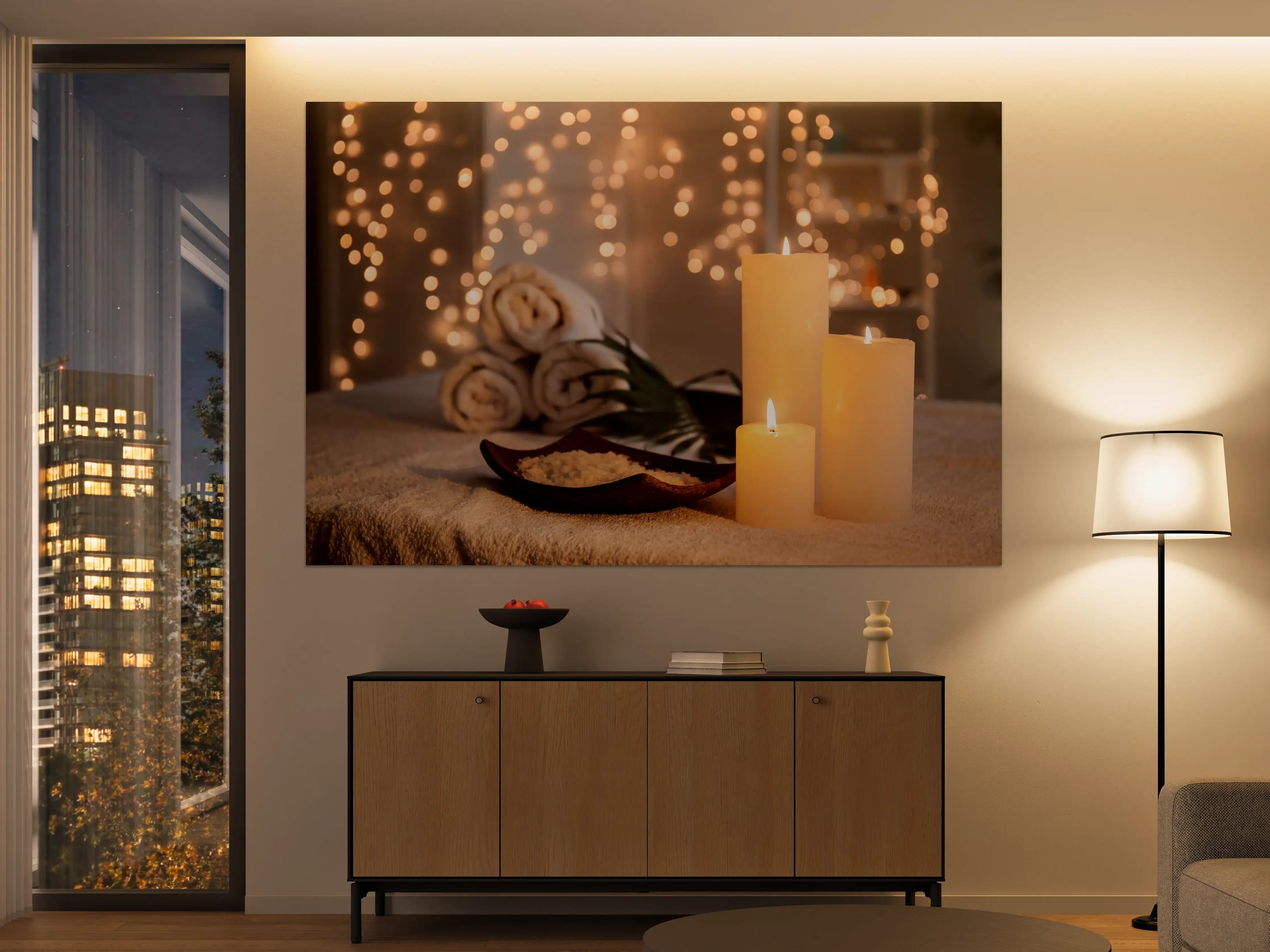 Große Wandbilder - Traditioneller Spa-Salon