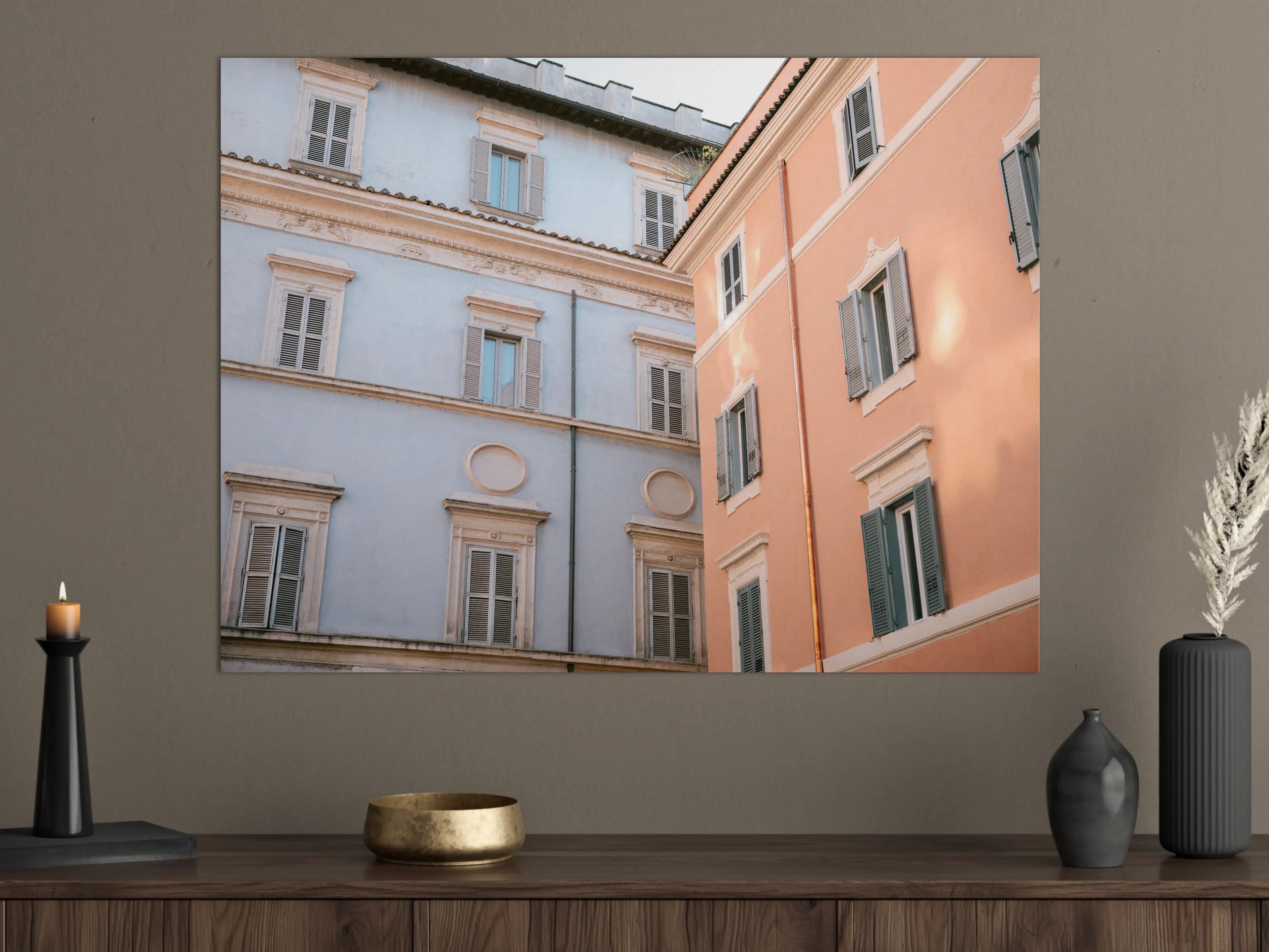 Große Wandbilder - Trastevere in Flieder und Pink