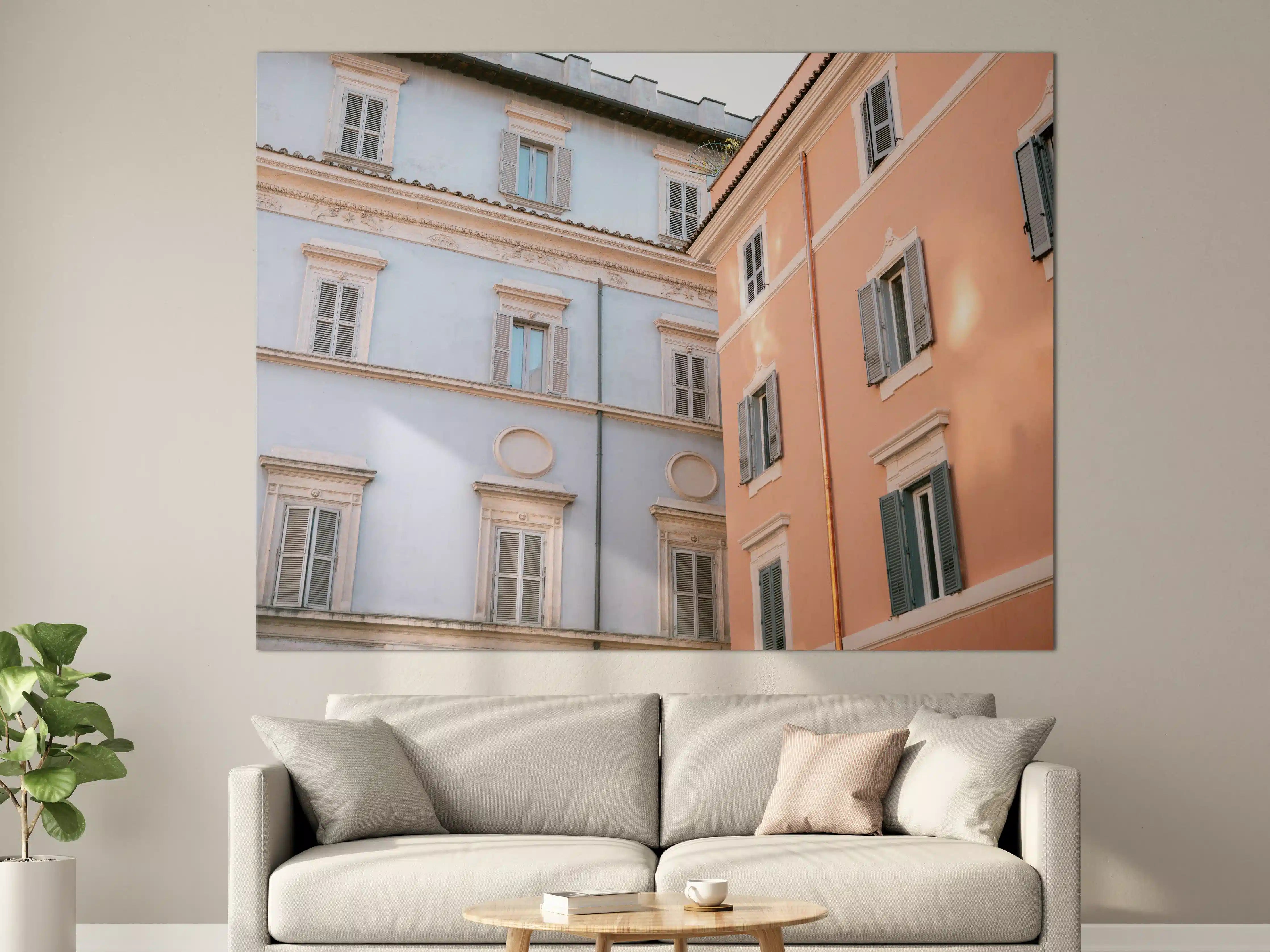 Große Wandbilder - Trastevere in Flieder und Pink