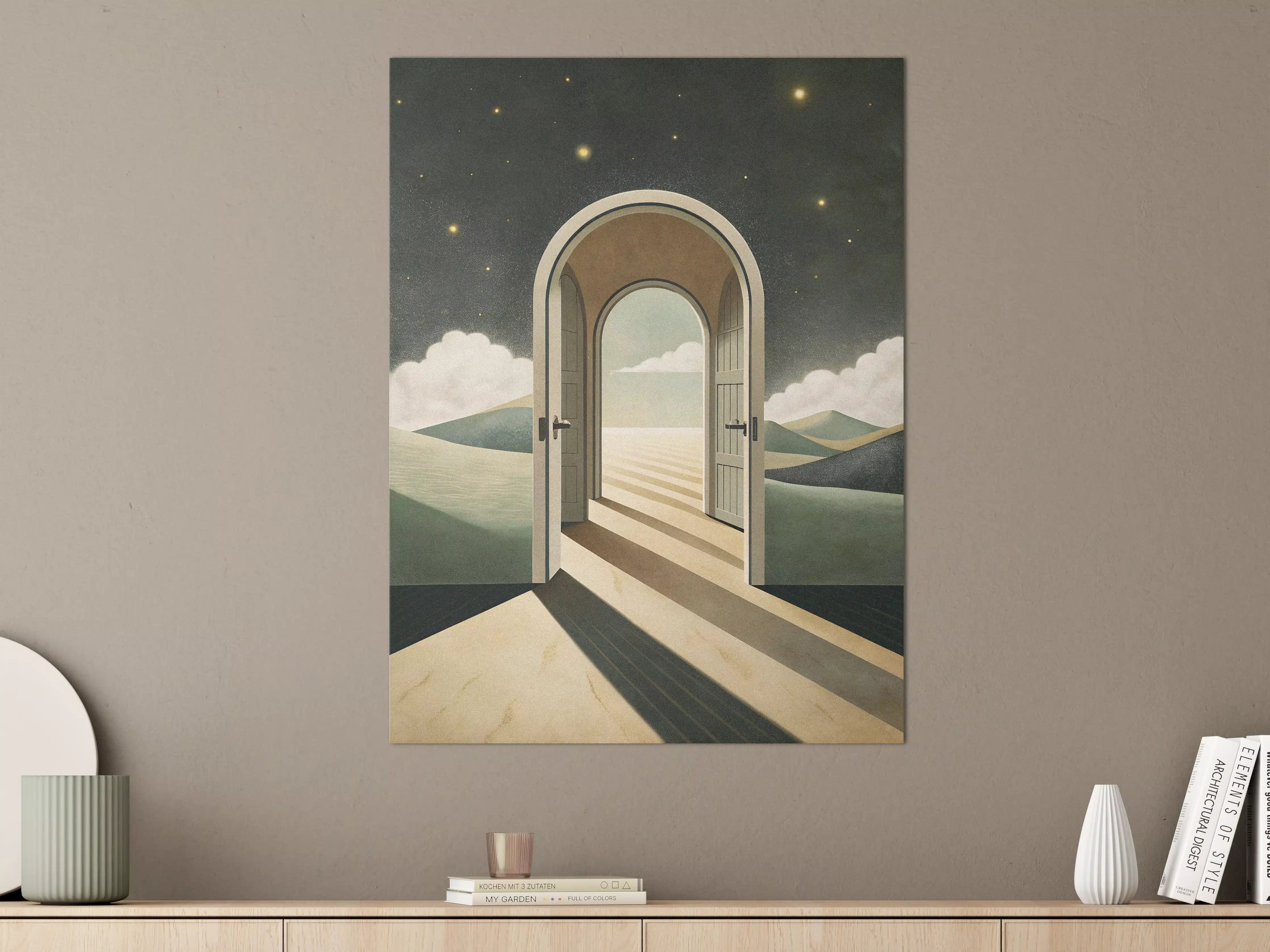Große Wandbilder - Traumhafte Tür ins Universum