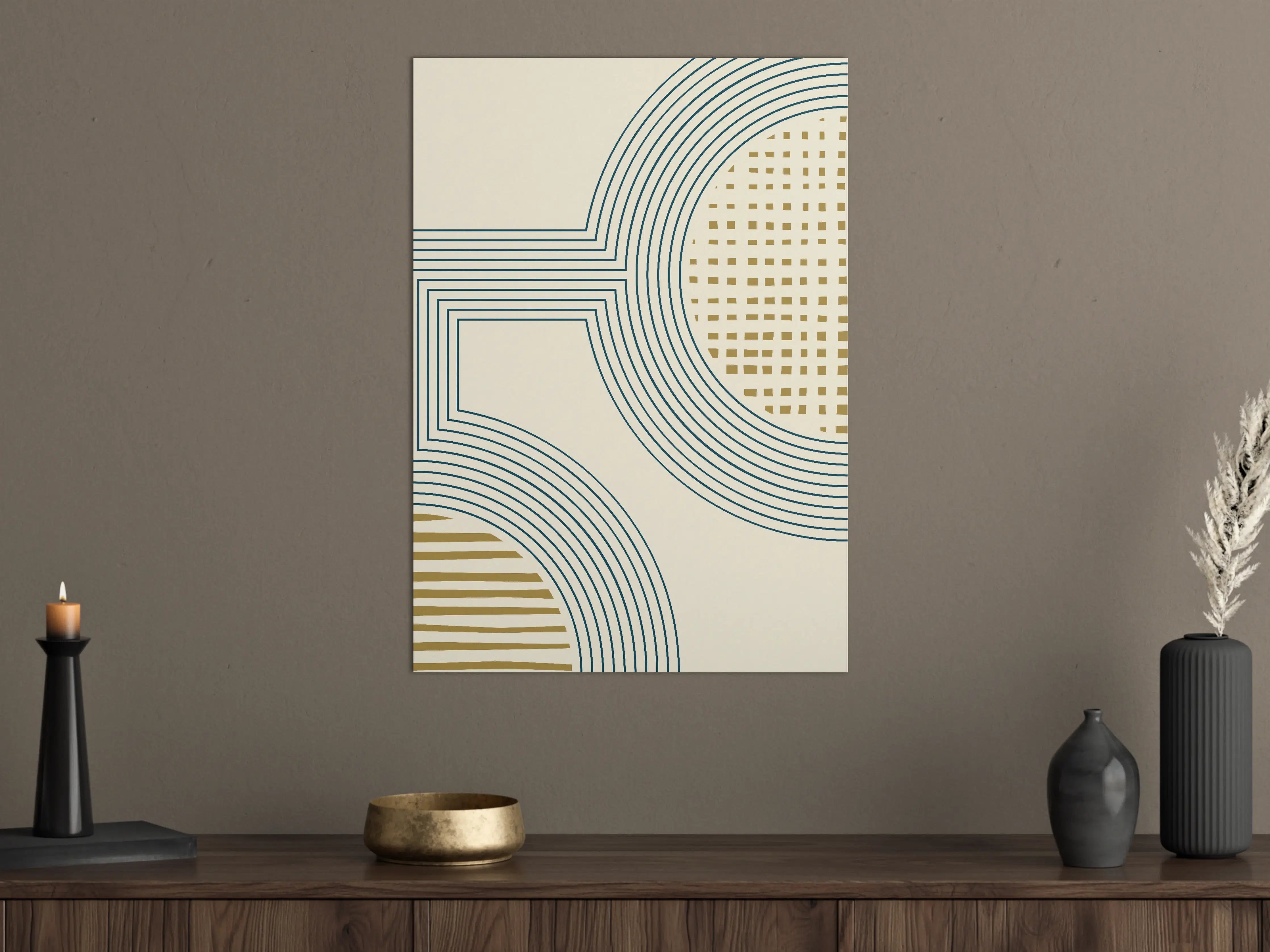 Große Wandbilder - Trendige Graugestaltung für Wanddesigns