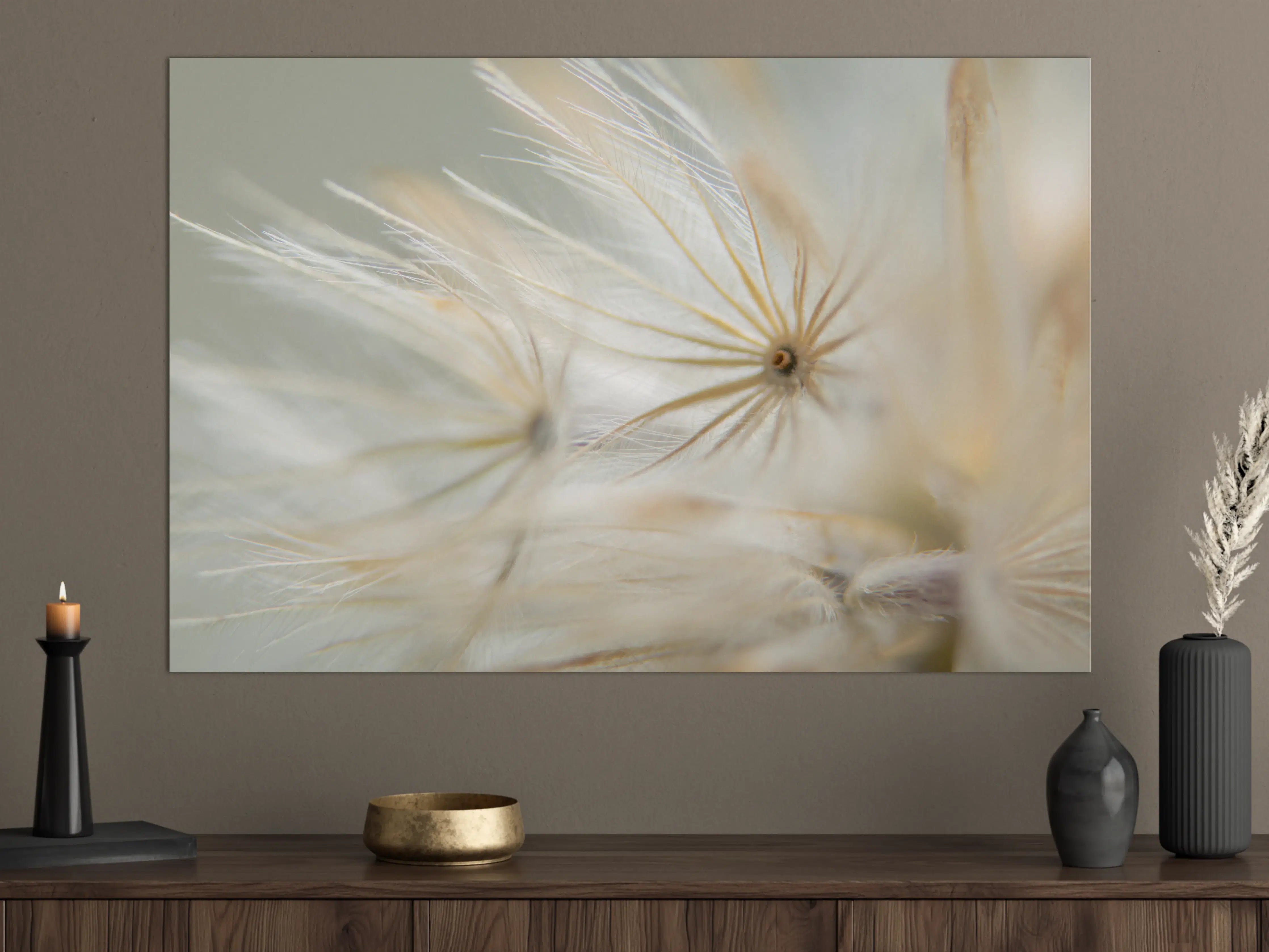 Große Wandbilder - Trockene Wildblumen - Nahaufnahme