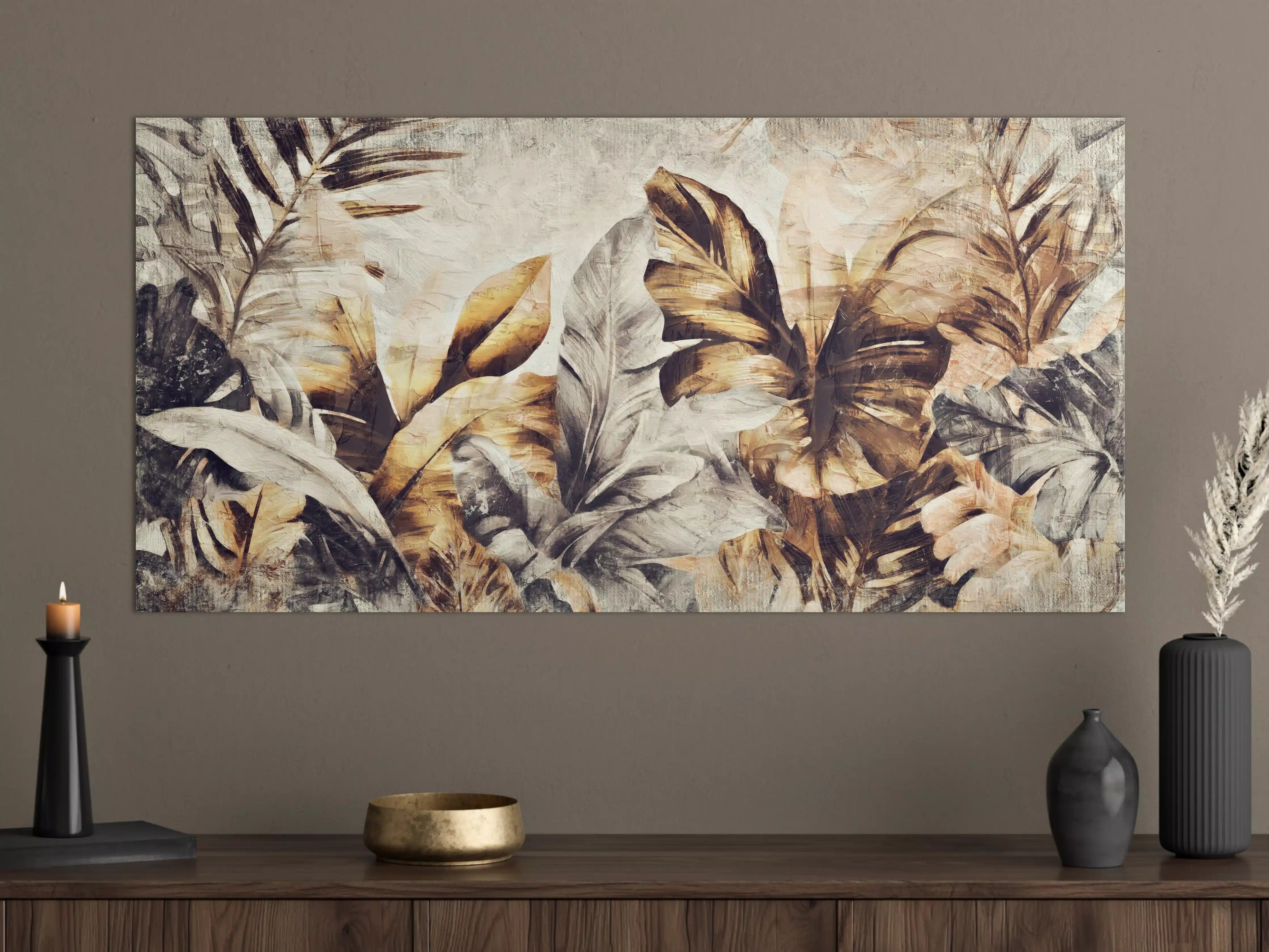 Große Wandbilder - Tropische Dschungelpanorama-Kunst