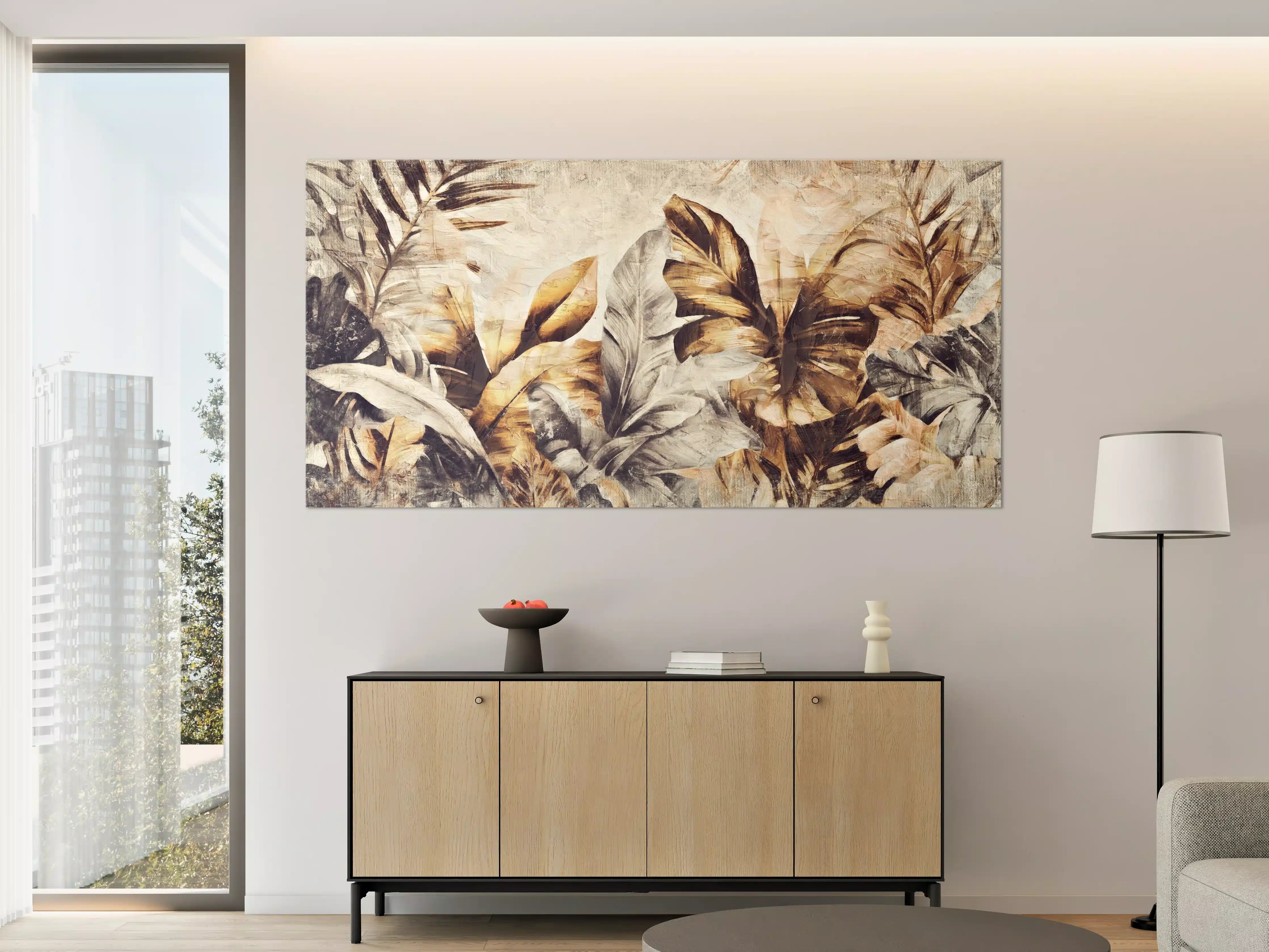 Große Wandbilder - Tropische Dschungelpanorama-Kunst